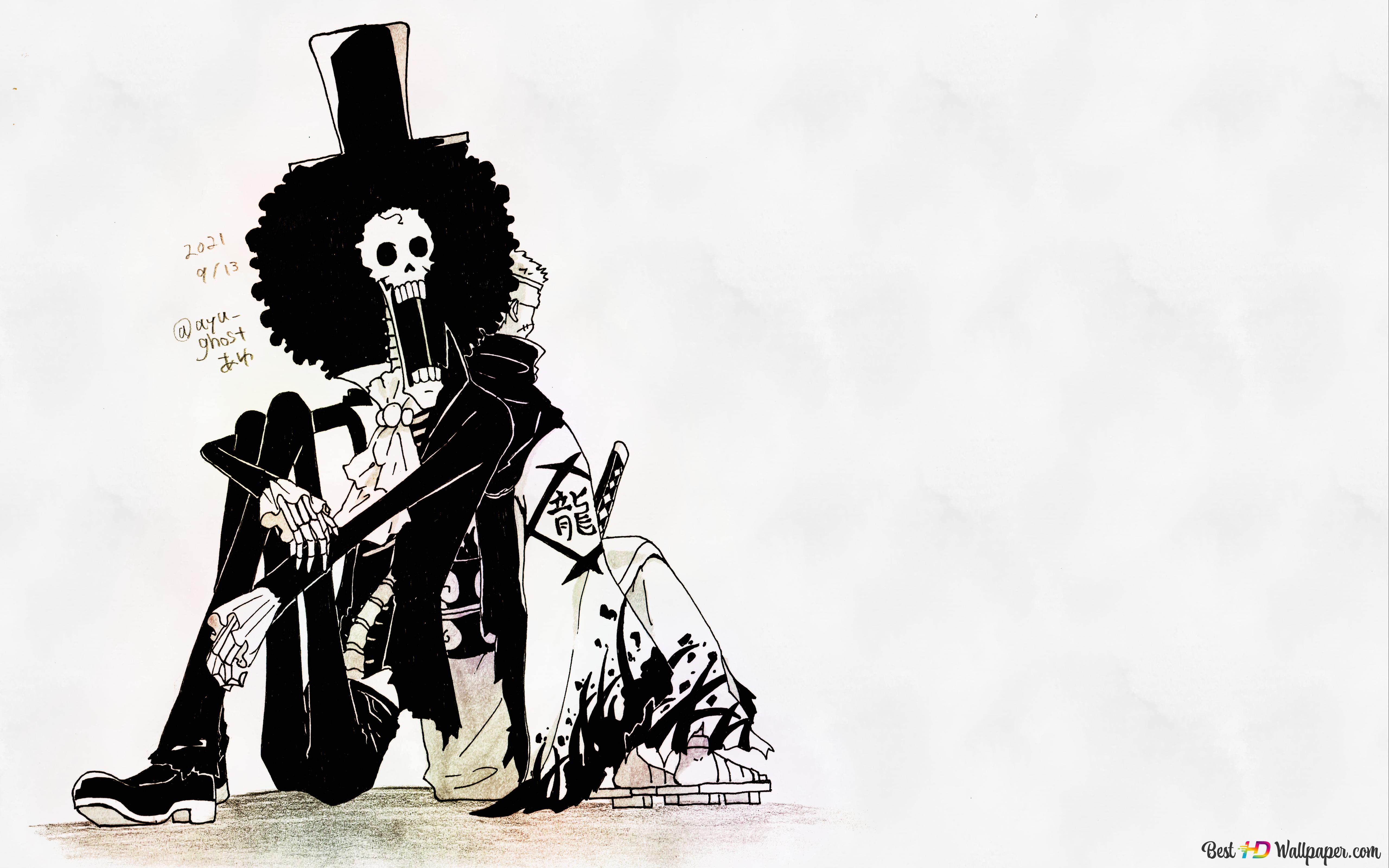 One Piece, Brook (Soul King) 4K wallpaper download