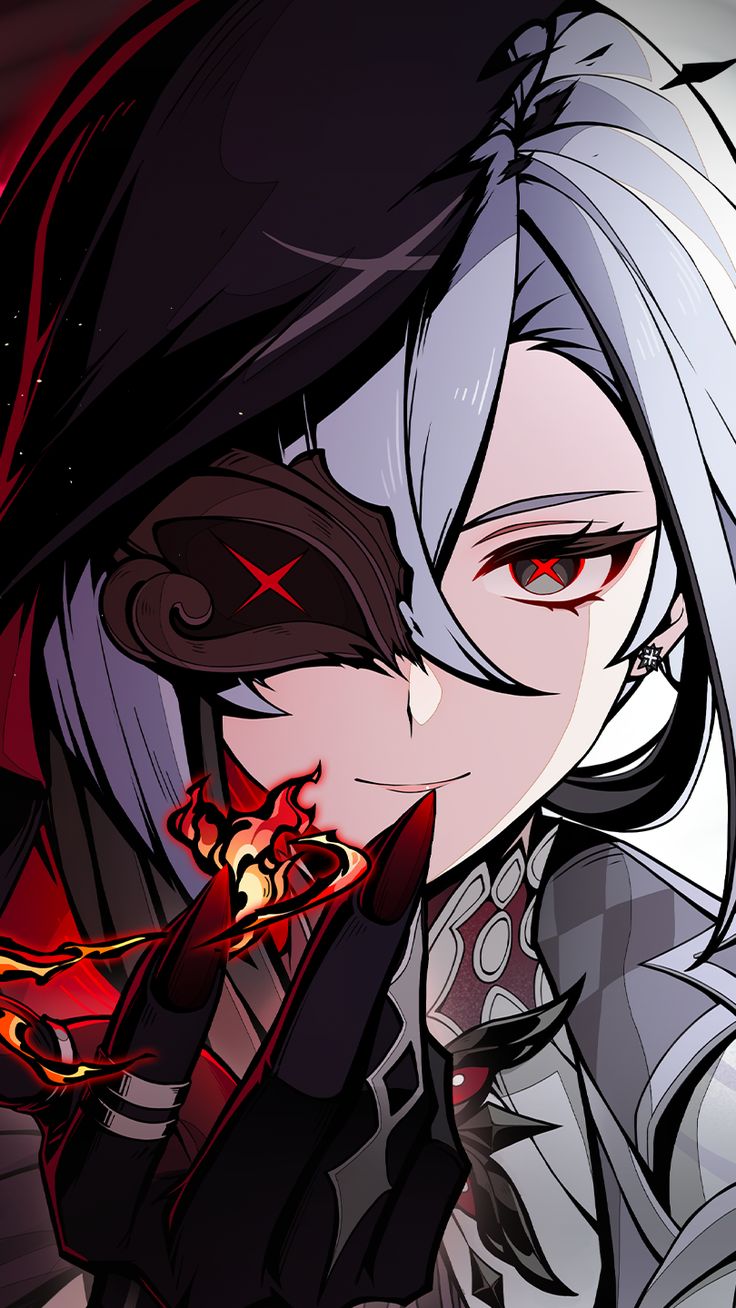 arlecchino.. arlecchino wallpaper.. fatui.. harbinger.. the knave.. 4th fatui harbinger.. genshin impact