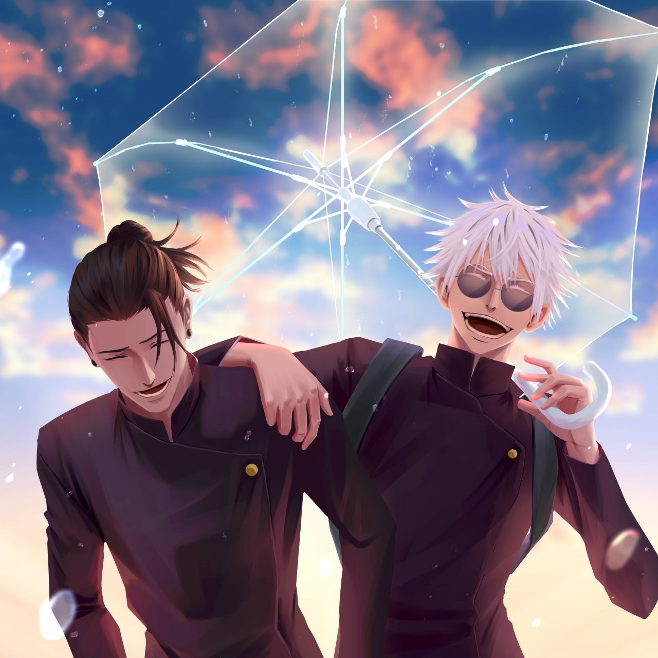 Suguru Geto, Satoru Gojo Jujutsu Kaisen 8K Wallpaper