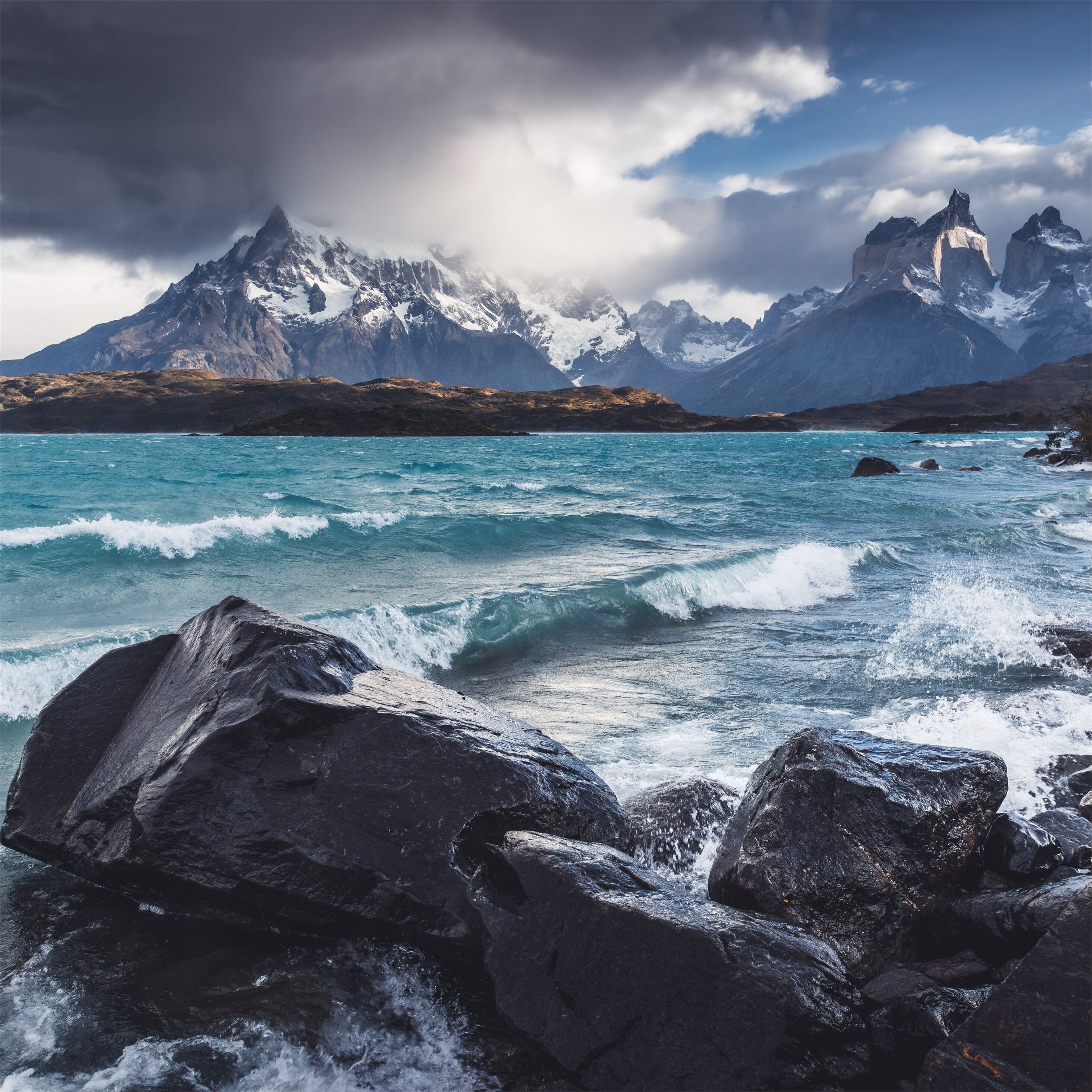 nature rocks mountain 8k iPad Pro Wallpaper Free Download