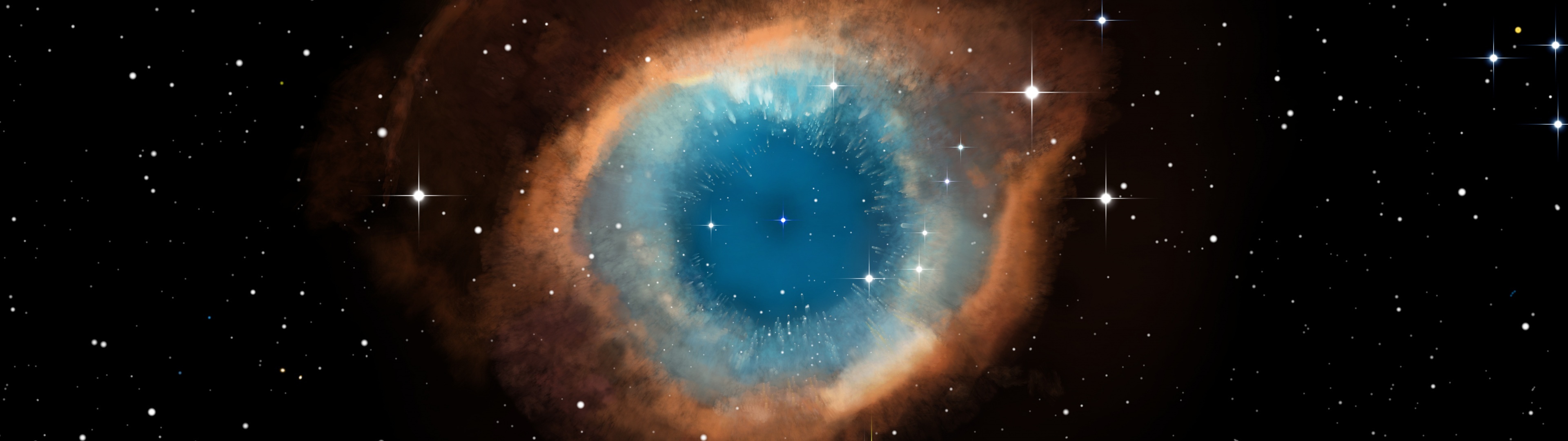 Helix Nebula Wallpaper 4K, Dark background, Constellation