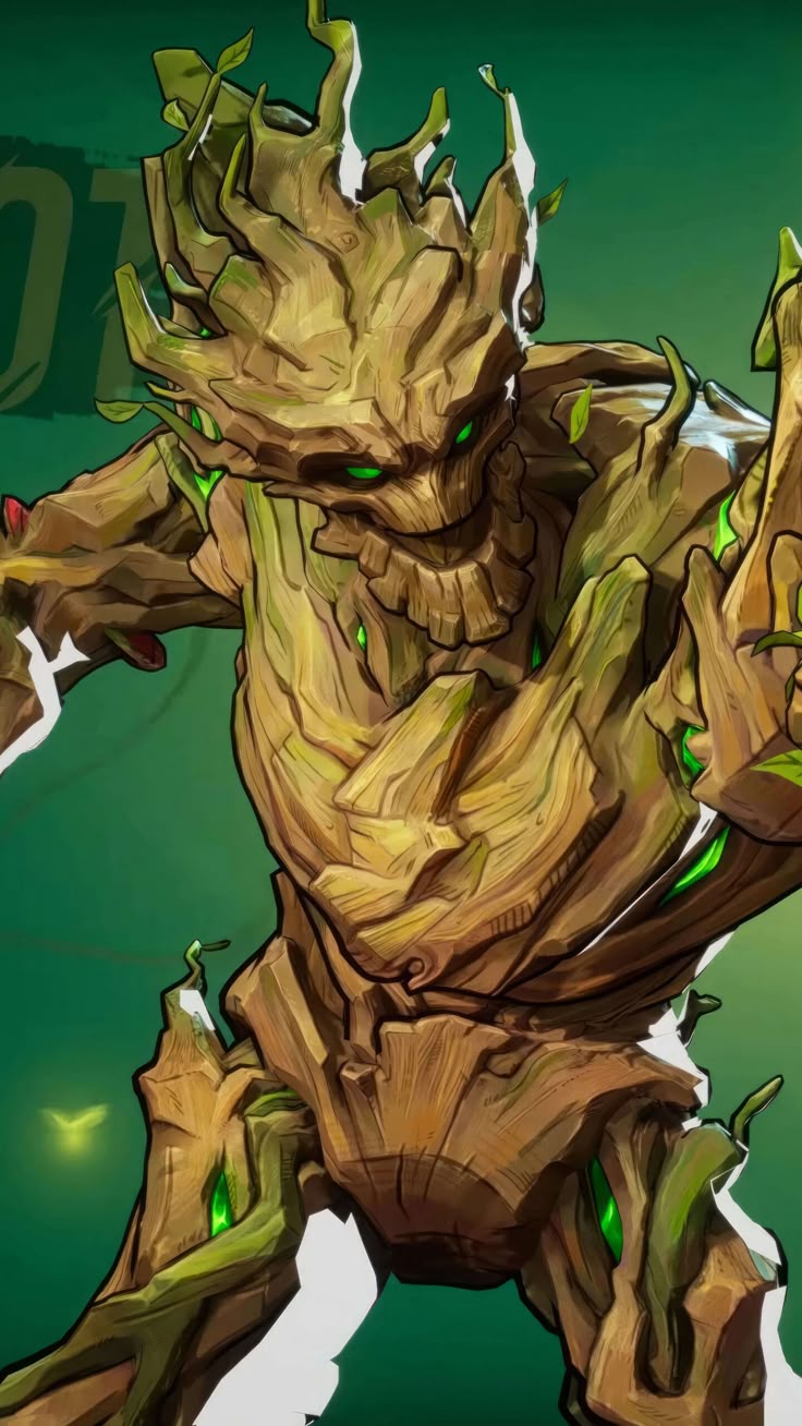 Groot Marvel Rivals Super Hero 4K Ultra HD Mobile Wallpaper for iPhone & Android