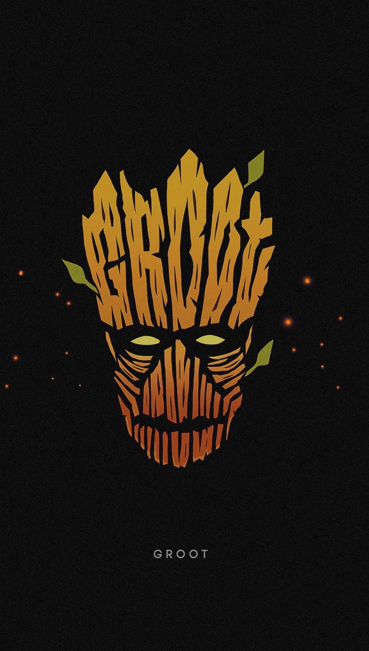 Groot Minimalist Wallpaper 4k for iPhone and Mobile Phone