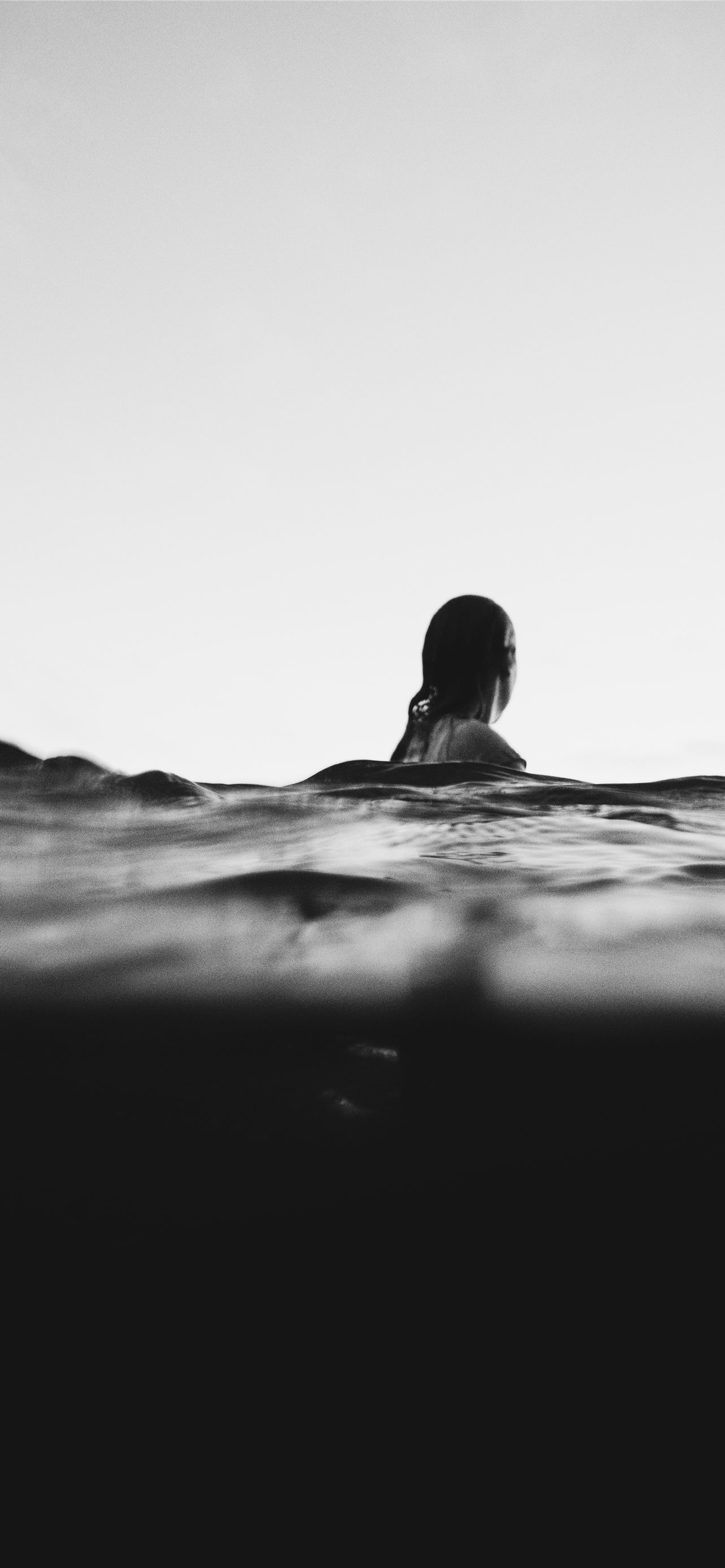 woman on body of water iPhone Wallpaper Free Download