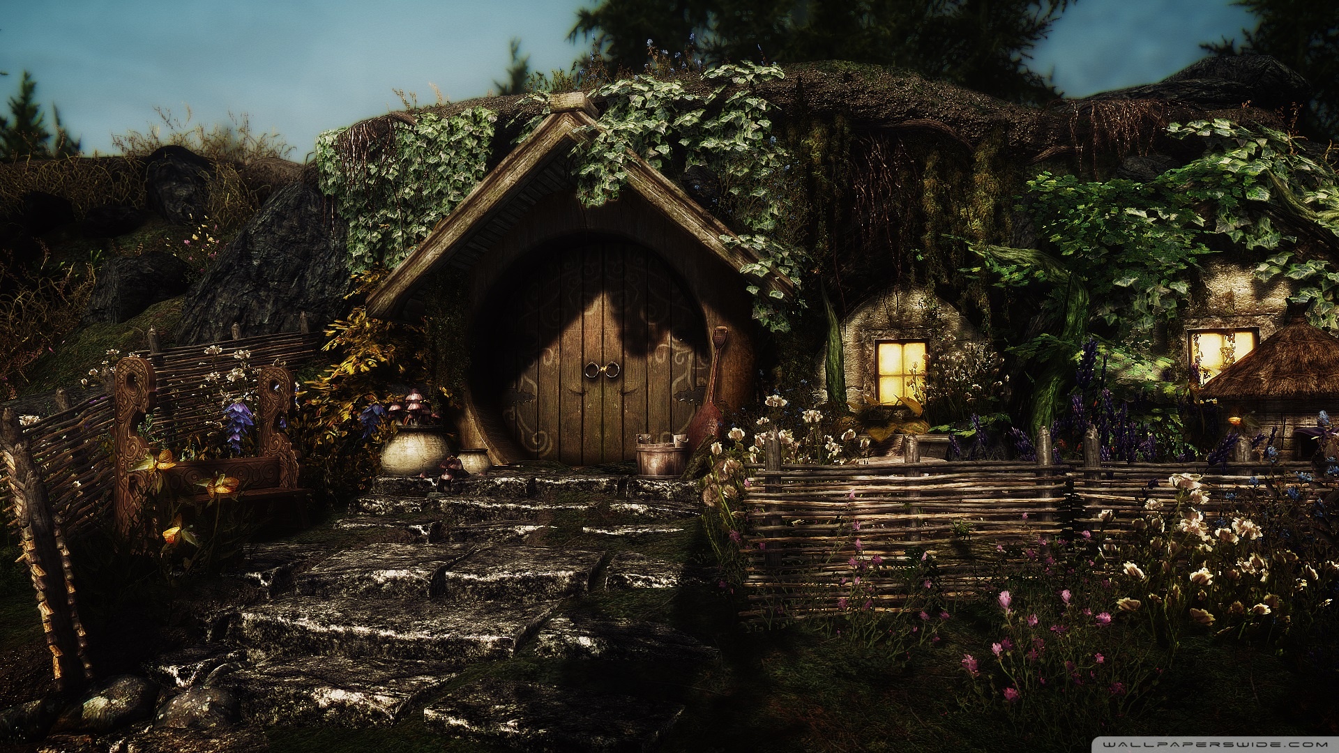 Hobbit Hole 4K UHD Wallpaper for UltraHD Desktop and TV, Widescreen and UltraWide Display, Smartphone and Tablet Devices