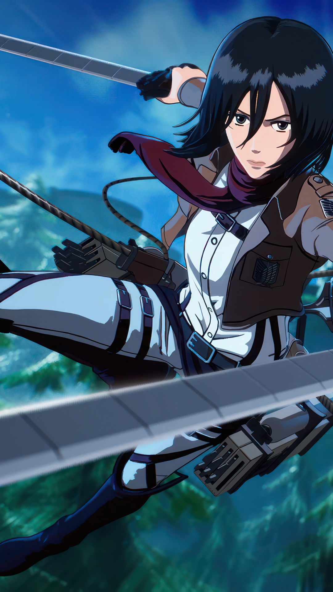 Attack on Titan Wallpaper 4K, Fortnite, Mikasa Ackerman