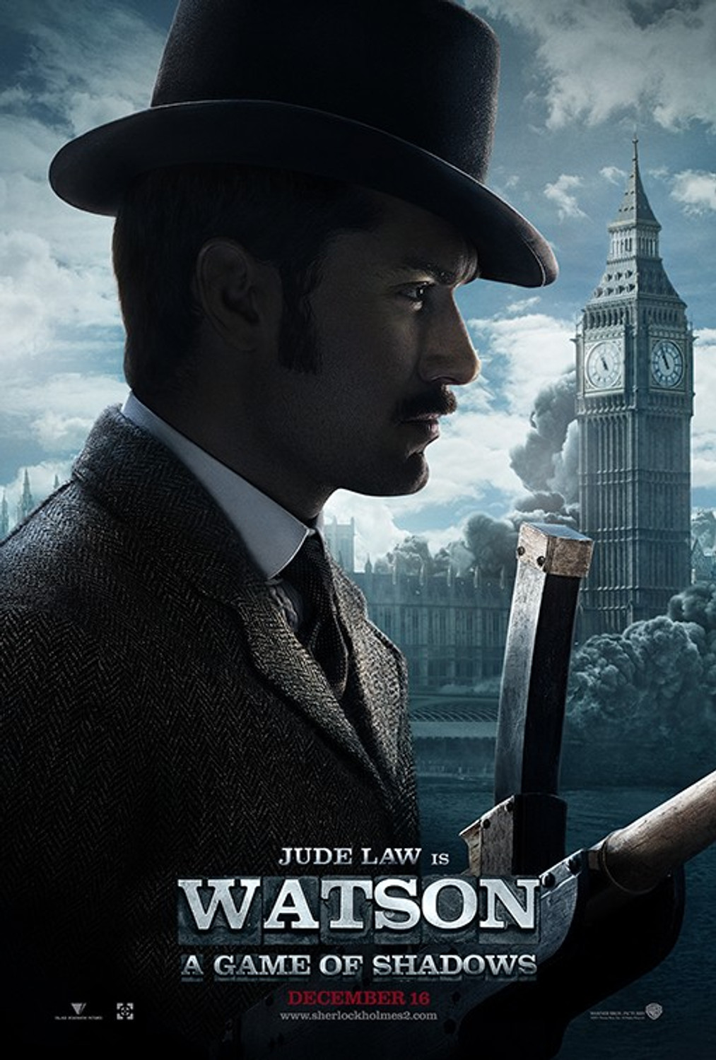 SHERLOCK HOLMES: A GAME OF SHADOWS (Watson) Poster Double Sided ADVANCE (SS3419 G1116) Buy Original Movie Posters At Starstills.com