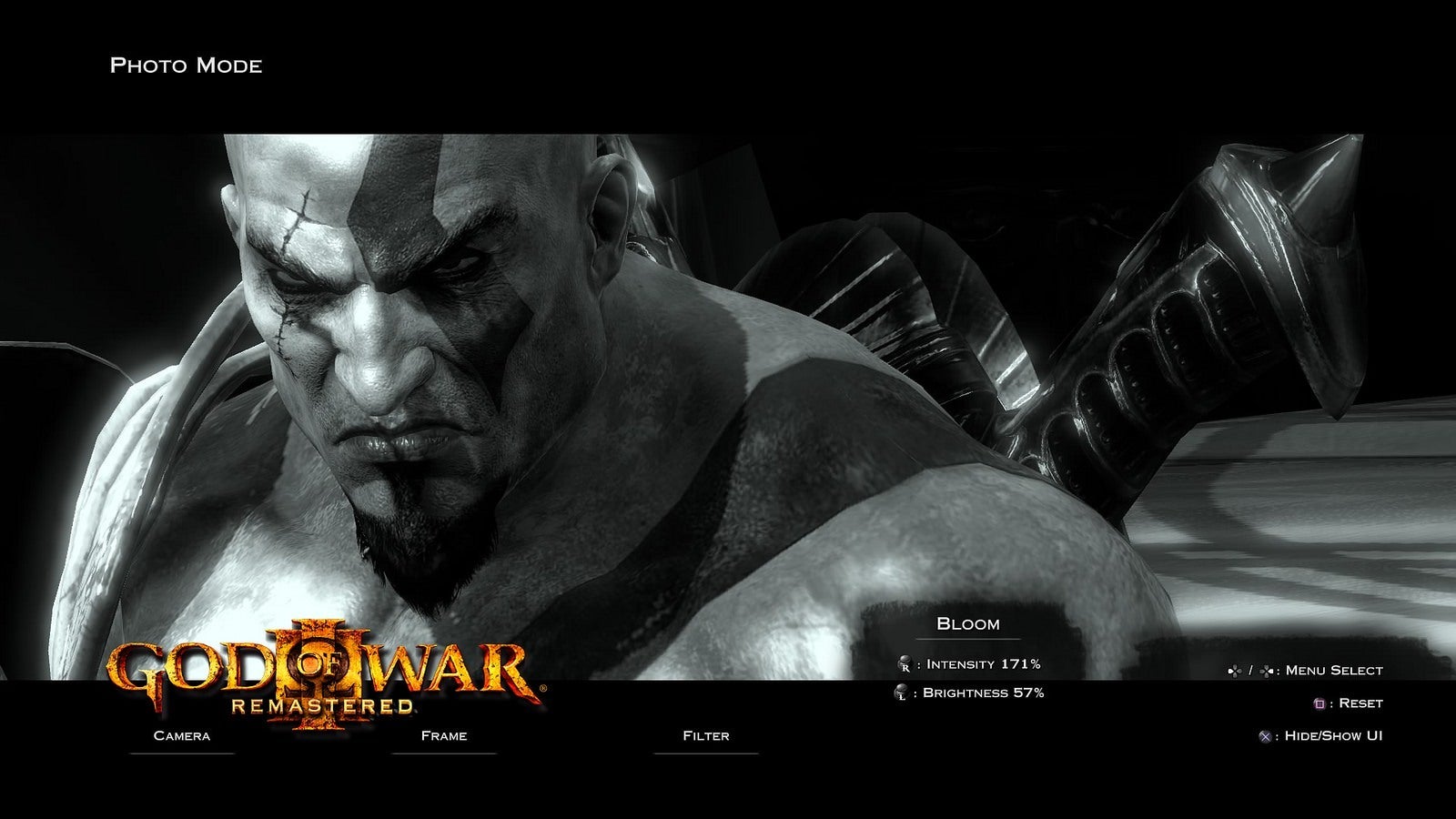 God of War III Remastered Getting Photo Mode