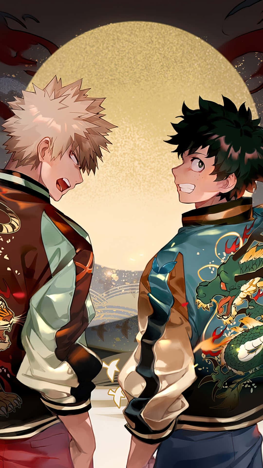 Download Bakugo Phone: The perfect companion to keep you connected Wallpaper