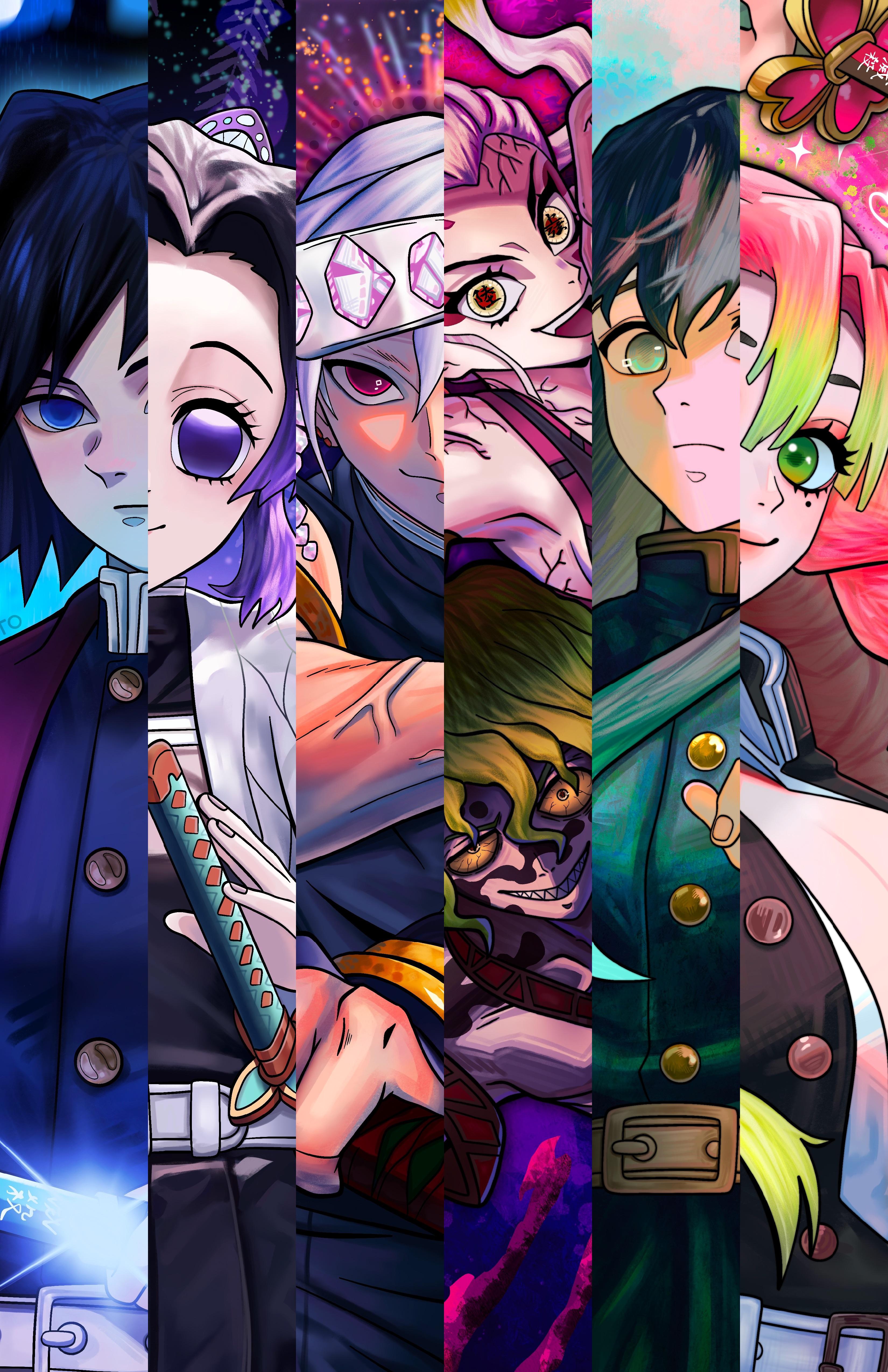 Giyuu, Shinobu, Tengen, Daki & Gyutaro, Muichiro, Mitsuri