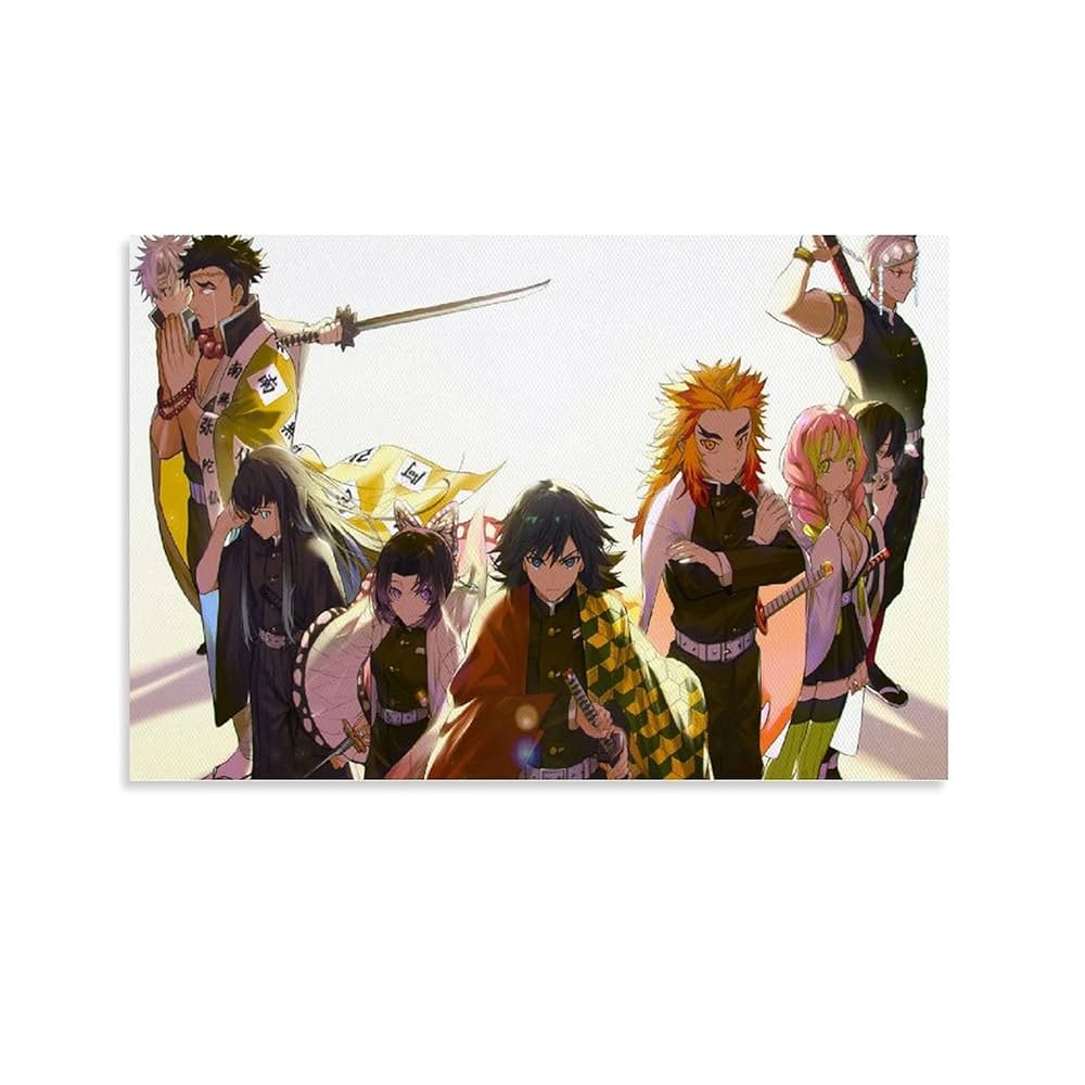 Demon Slayer Giyuu Tomioka Gyomei Himejima_kyojuro Rengoku Mitsuri Kanroji Muichiro Tokito Obanai Iguro Sanemi Shinazugawa Shinobu Kochou Tengen Poster decorativo su tela da parete Salotto, Amazon.it: Casa e cucina