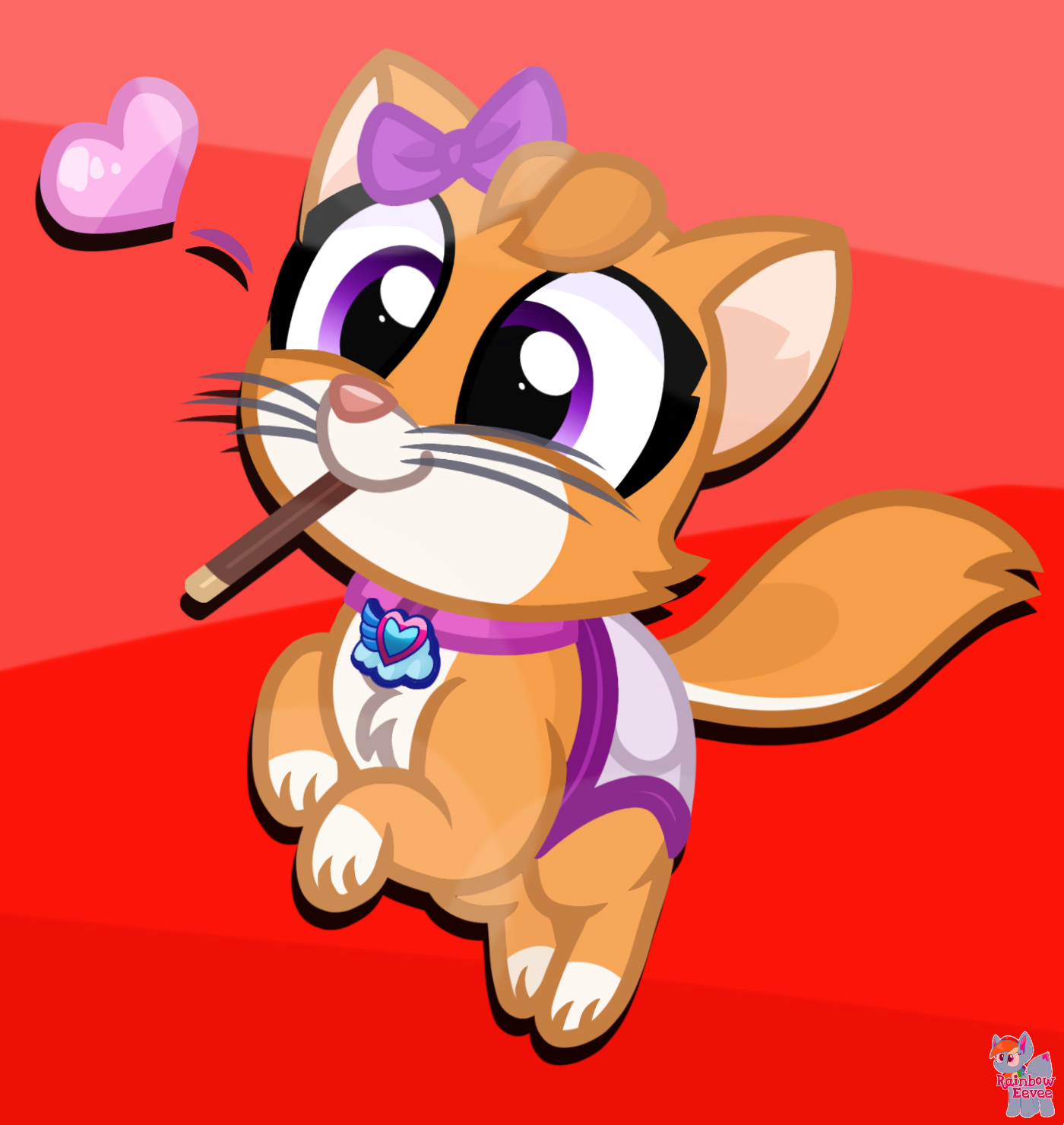 Mia loves her Pocky (T.O.T.S.) by RainbowEeveeDE on Newgrounds