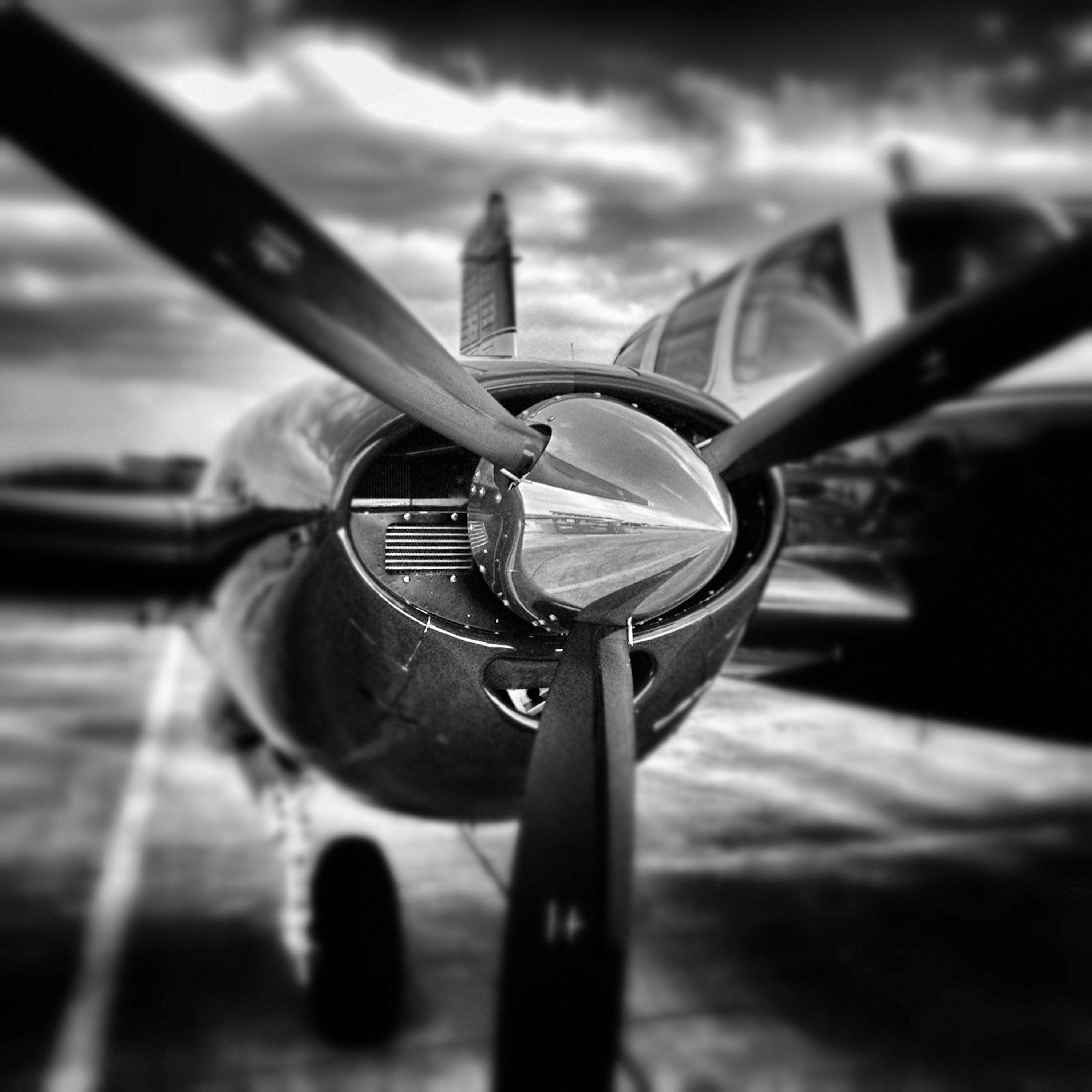 Black 3 Blade Propeller Photo