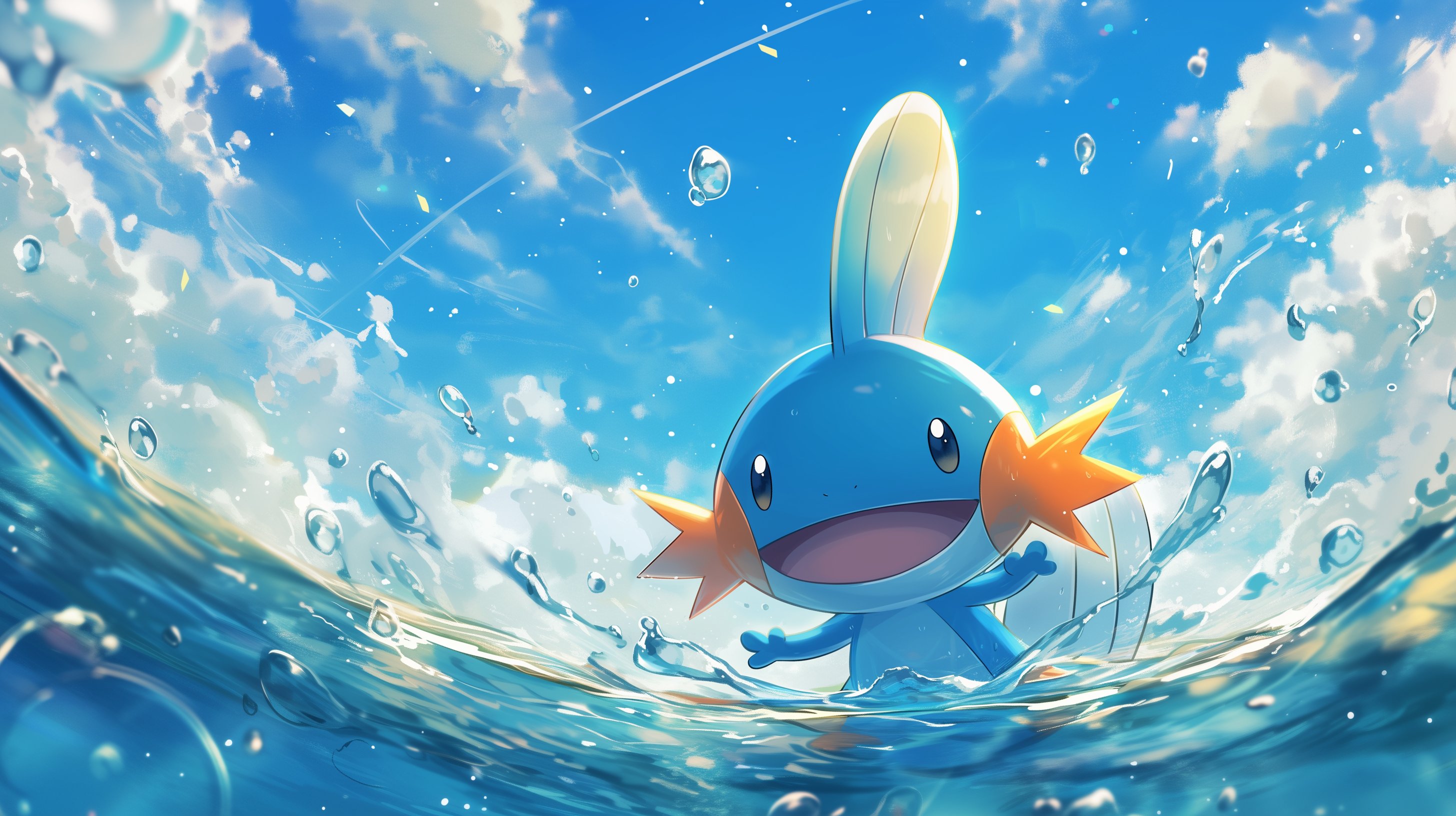 HD Mudkip Anime Wallpaper Pokémon Desktop Background