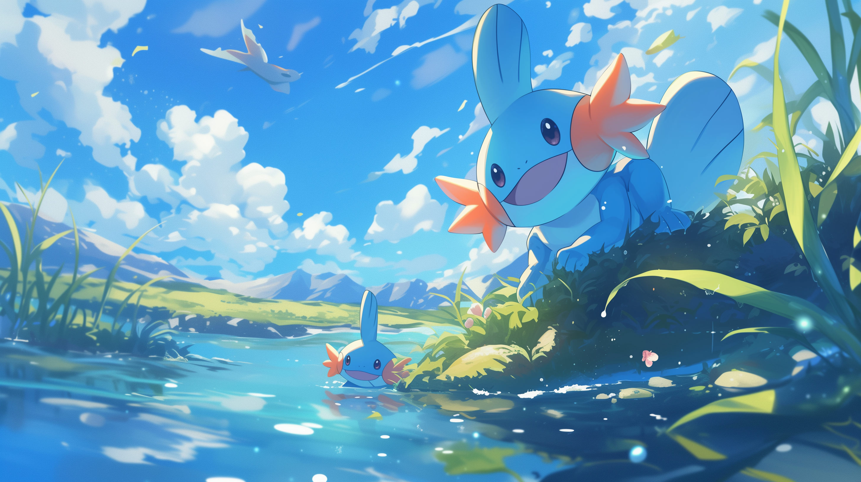 Mudkip Adventure Pokémon HD Wallpaper