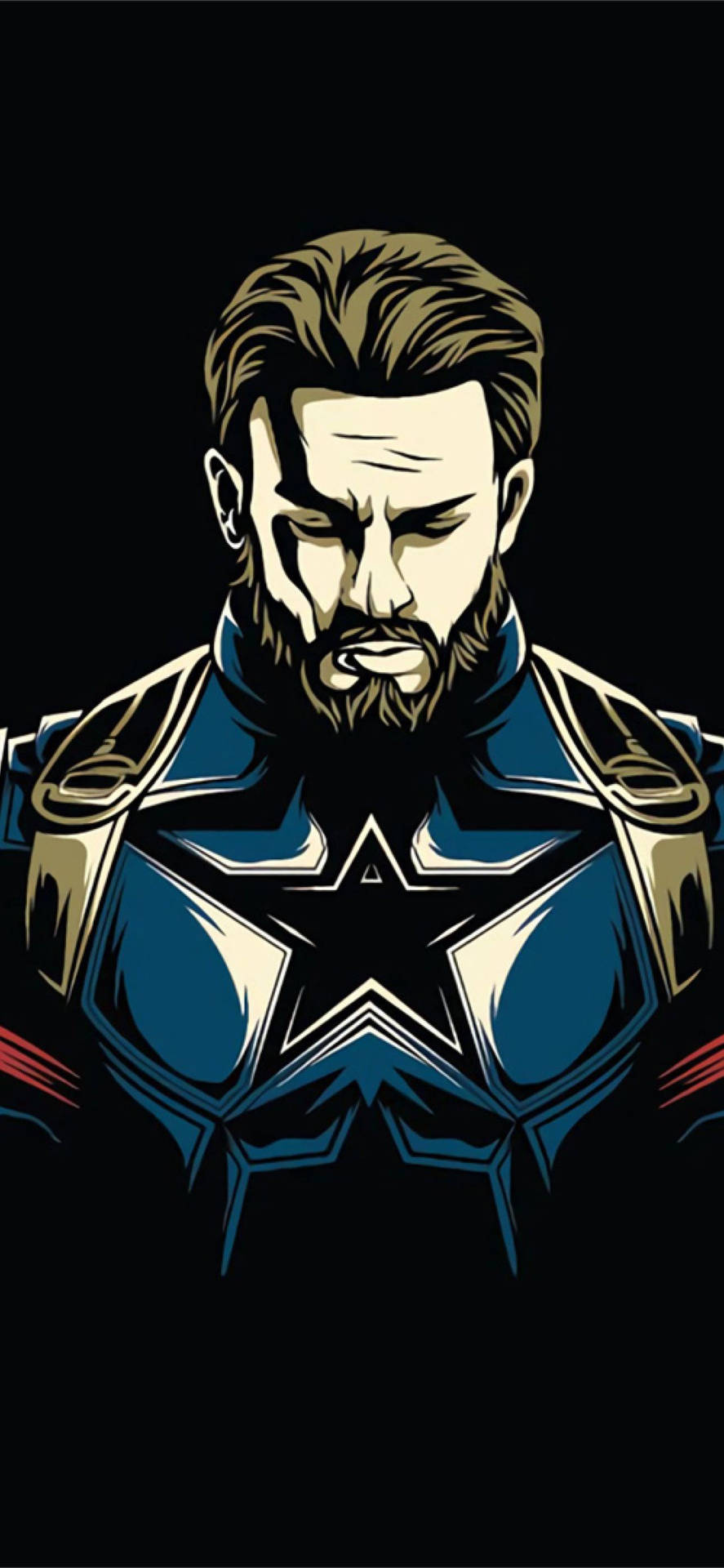 Download Best Captain America Vector Art Wallpaper