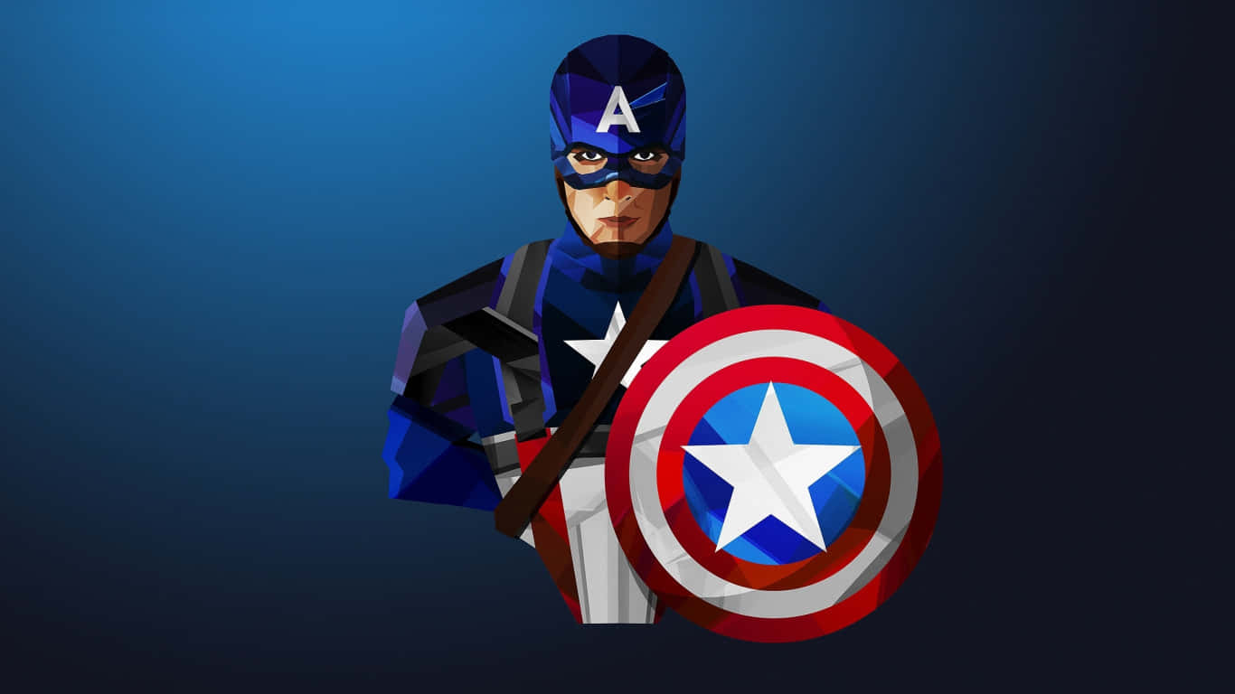 Download 1366x768 Captain America Background Vector