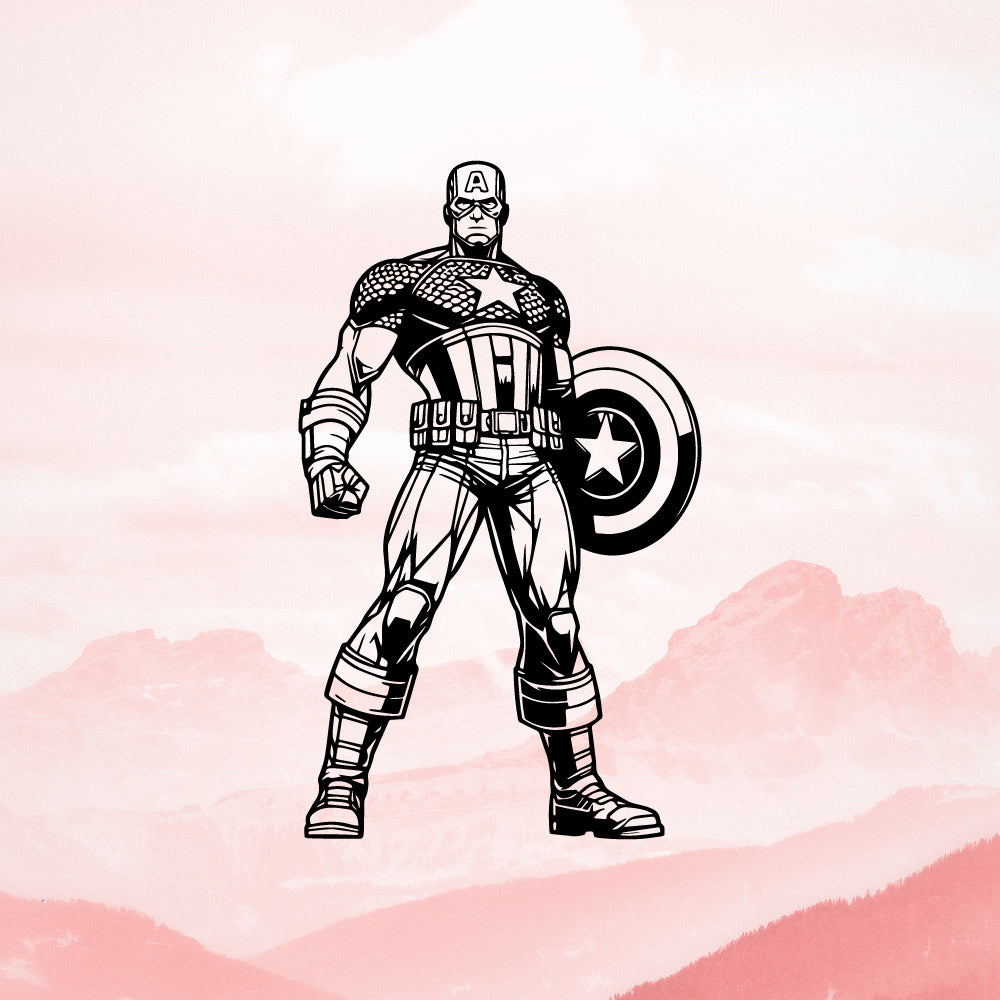 Captain America svg cricut vector v5