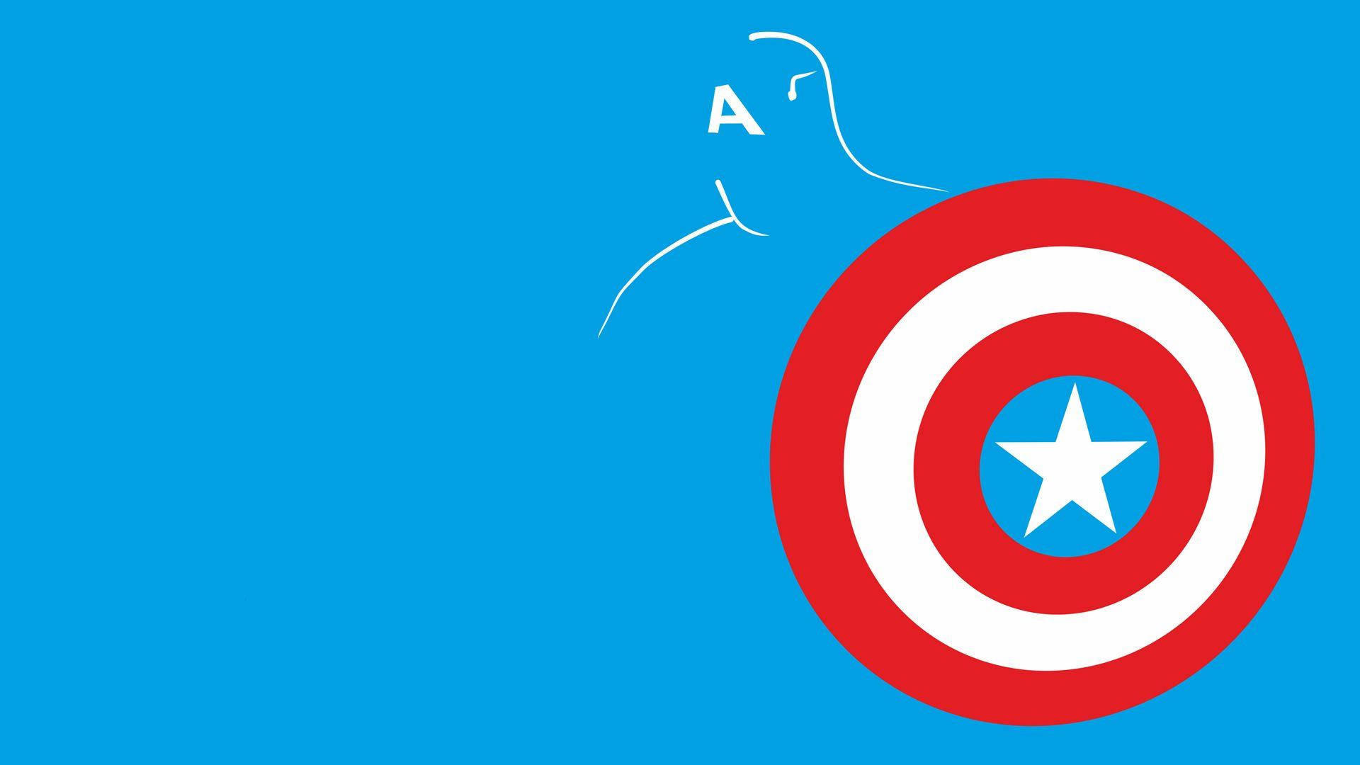 Download Vector Art Of Captain America Shield Wallpaper