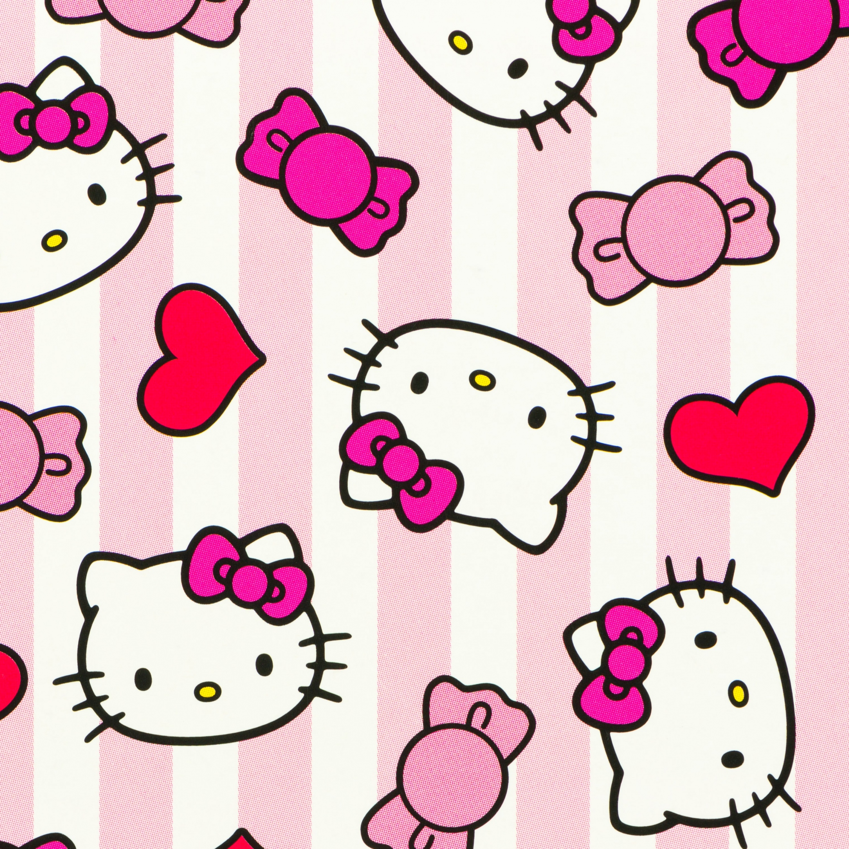 Hello Kitty background Wallpaper 4K, Pink background