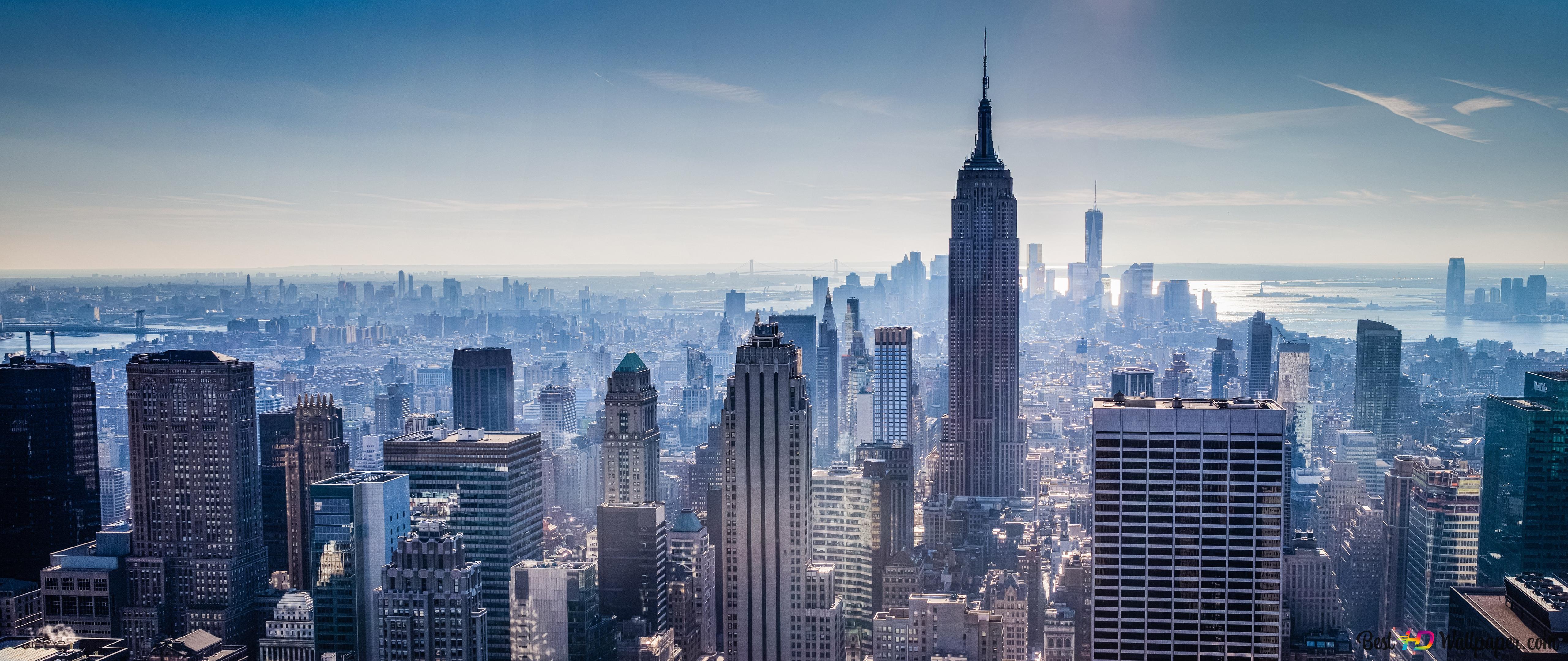 New York City Wide View 6K wallpaper download