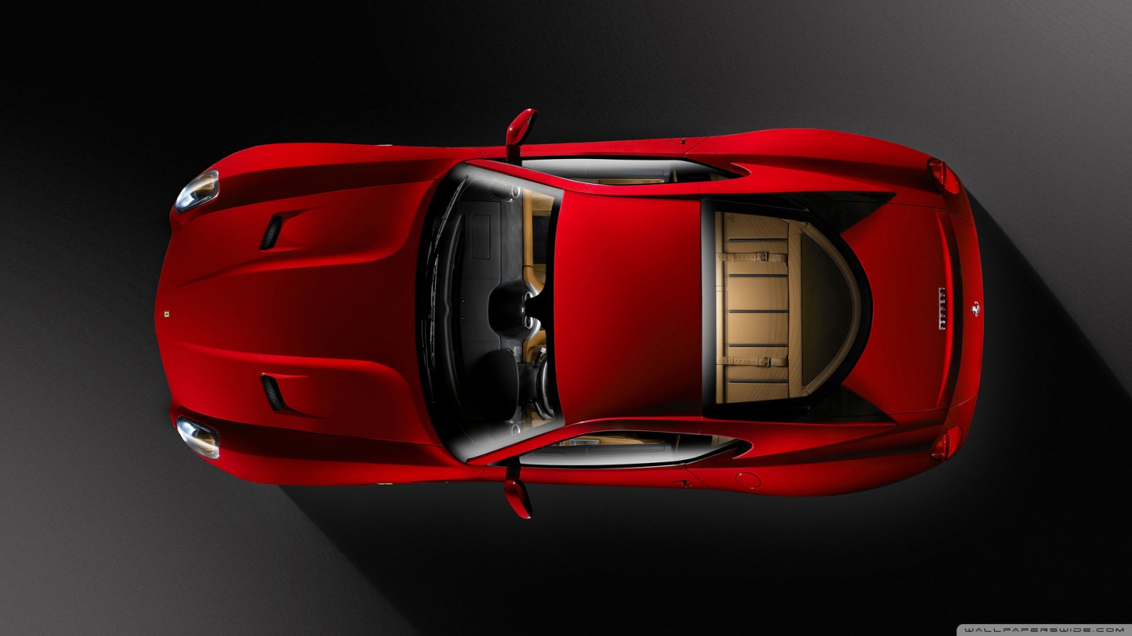 Ferrari 599 Top View 4K UHD Wallpaper for UltraHD Desktop and TV, Widescreen and UltraWide Display, Smartphone and Tablet Devices