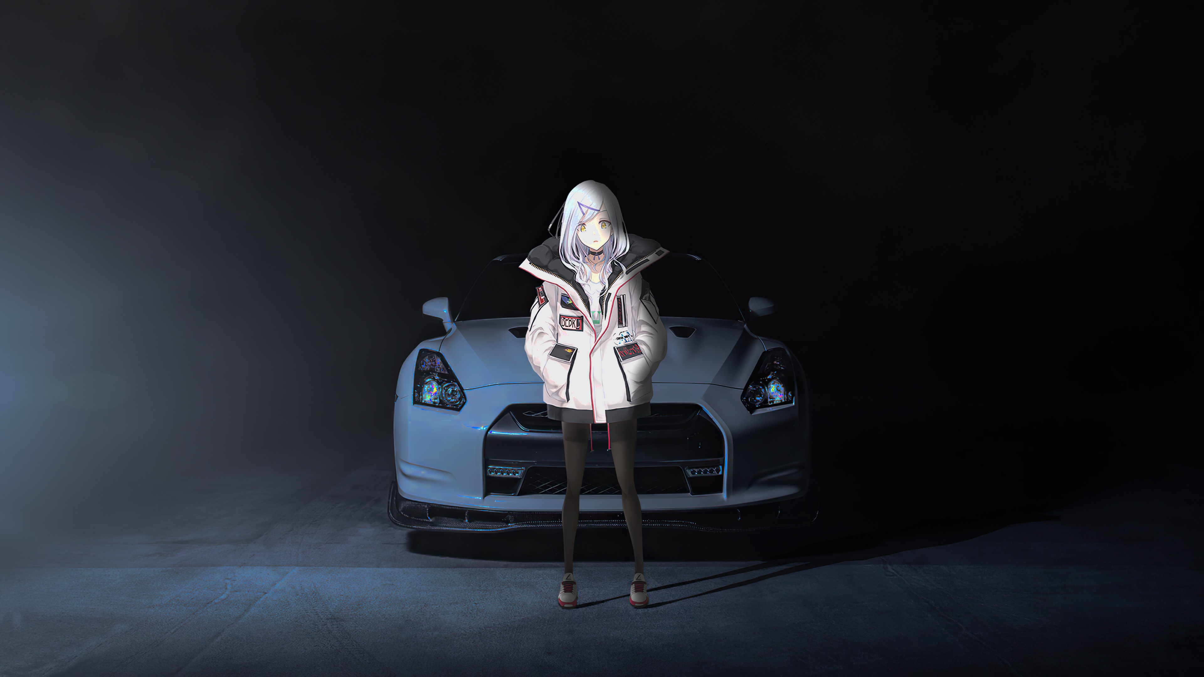 Anime Girl With Nissan GT R In Stunning 4K Art