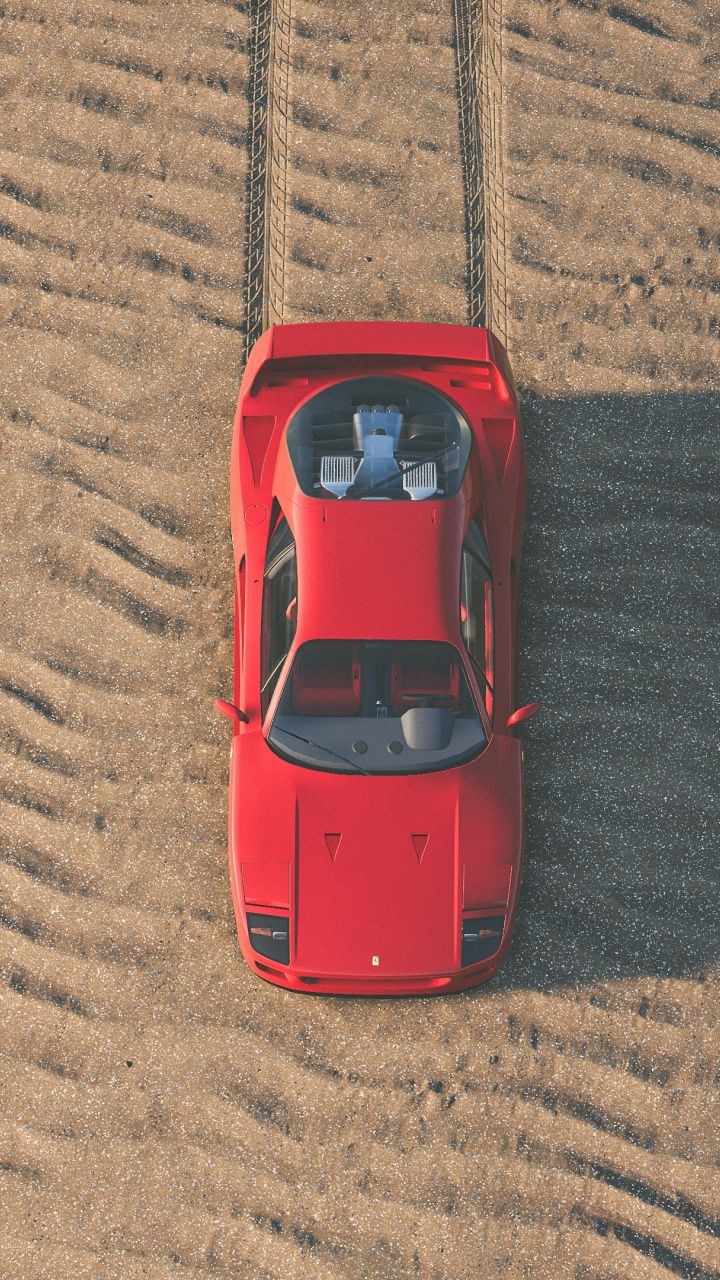 Red, Ferrari, sports car, The Crew 2, 720x1280 wallpaper