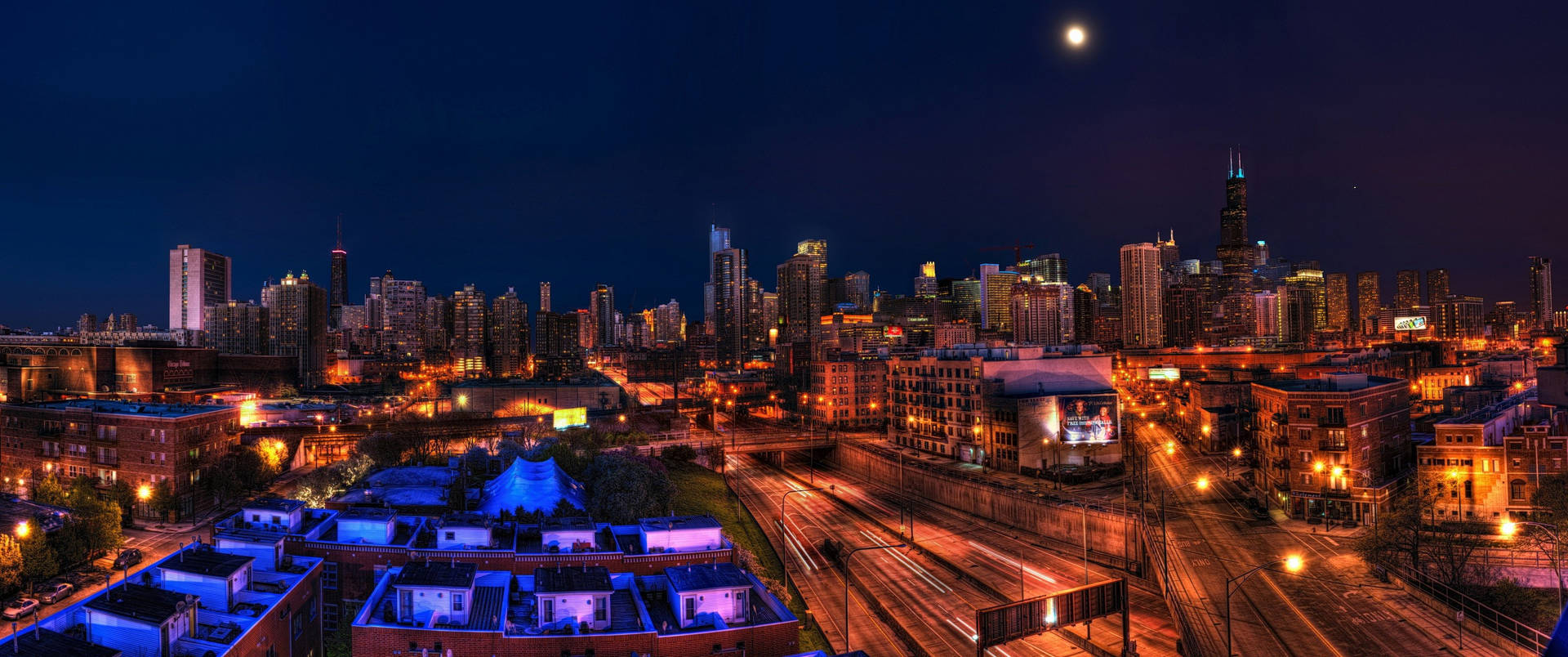 Download 3440x1440 City Of Chicago Ultrawide Shot Wallpaper