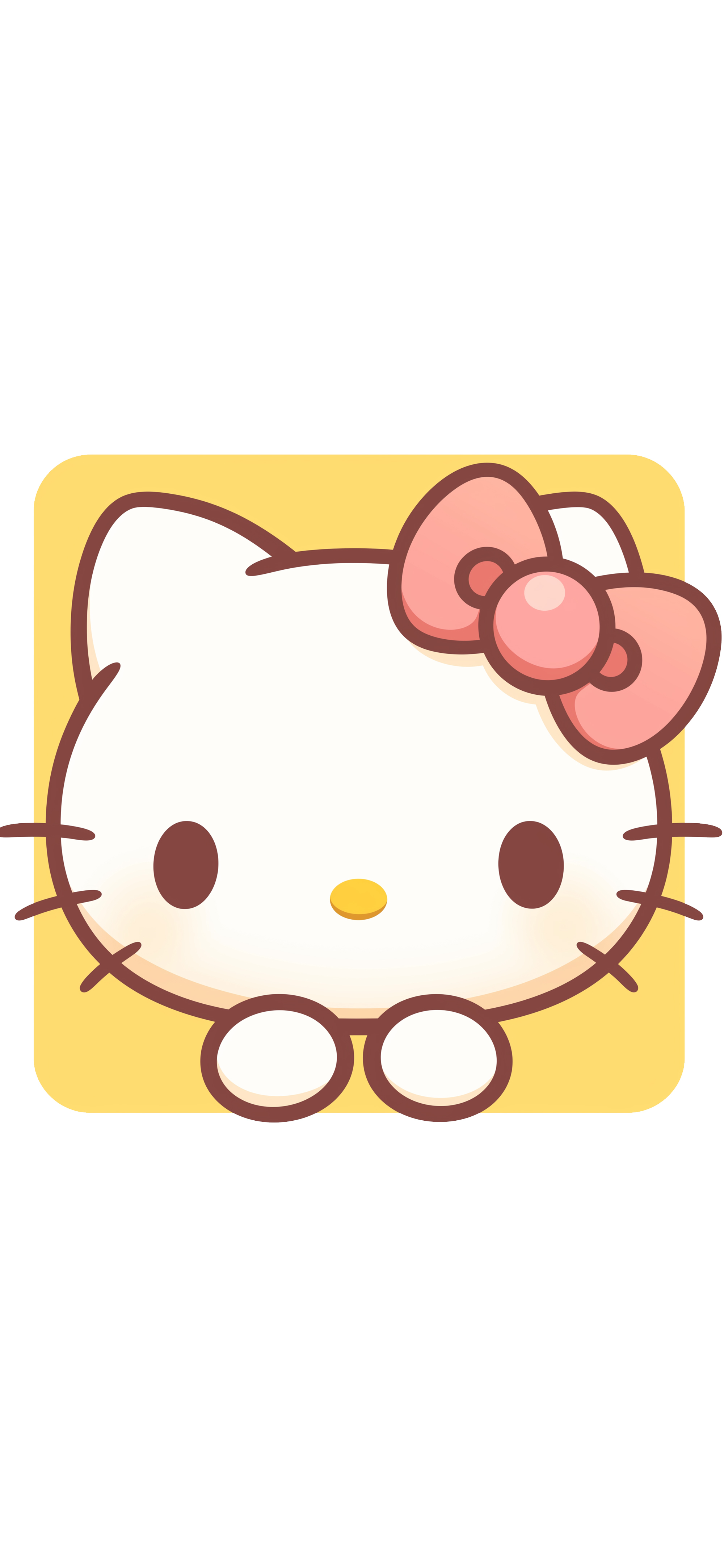 Sanrio Hello Kitty Yellow Background Wallpaper