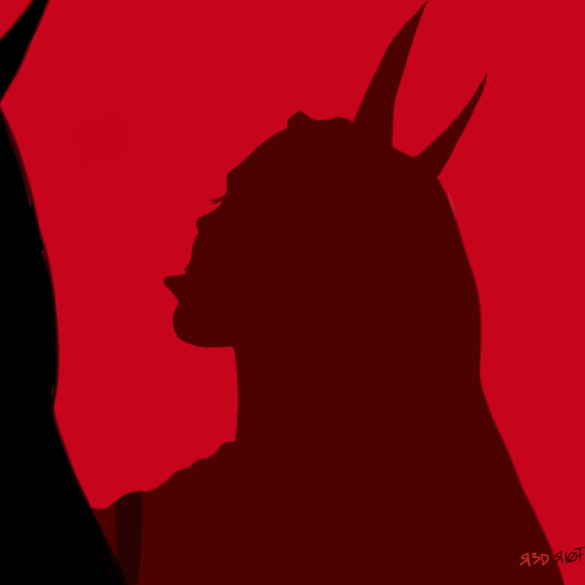 ЯΣD ЯIØŦ #digitaldraw #draw #shadow #shadowplay #girl #girlshadow #demon #demongirl