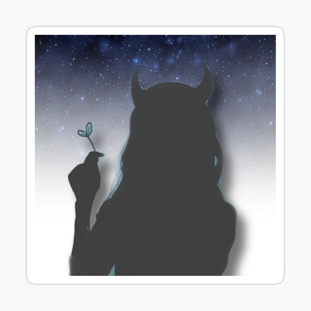 Shadow Devil Girl Art Board Print