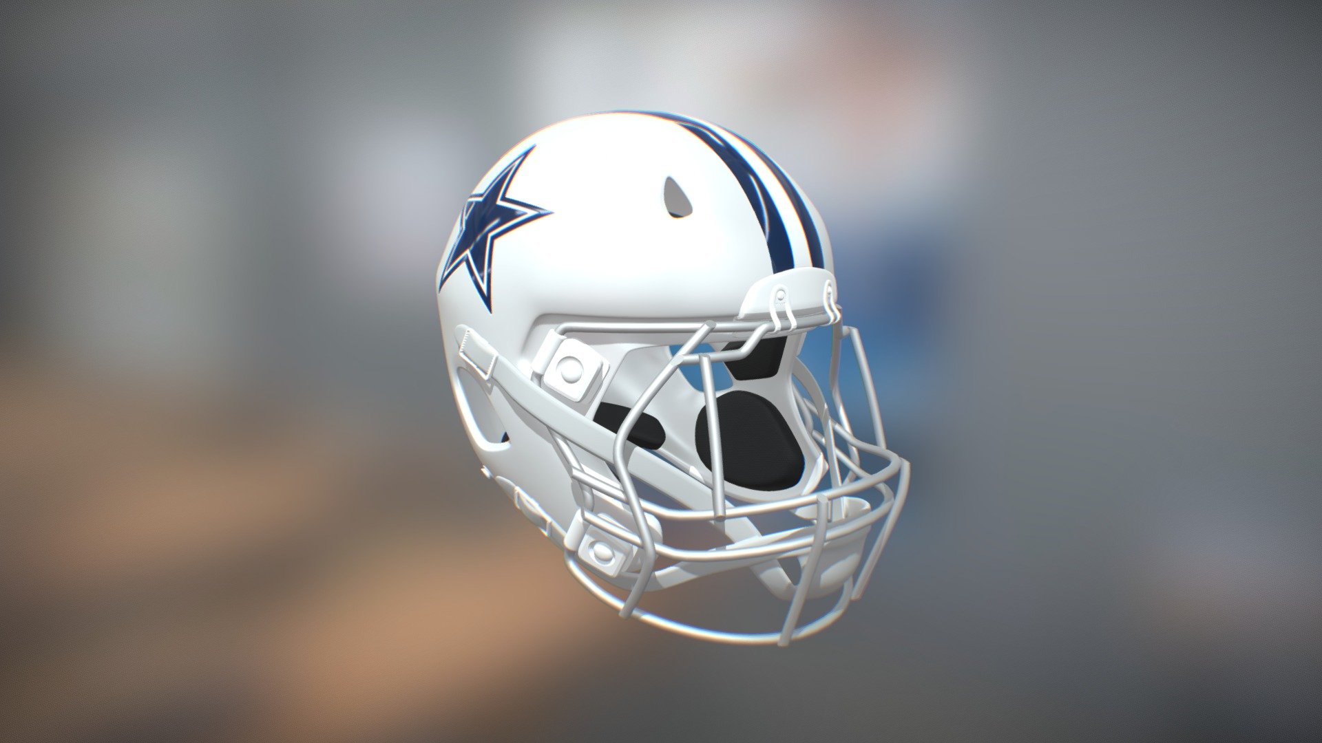 Dallas Cowboys New 2022 Arctic Cowboys Helmet model by Lone Star Studios [4e12188]