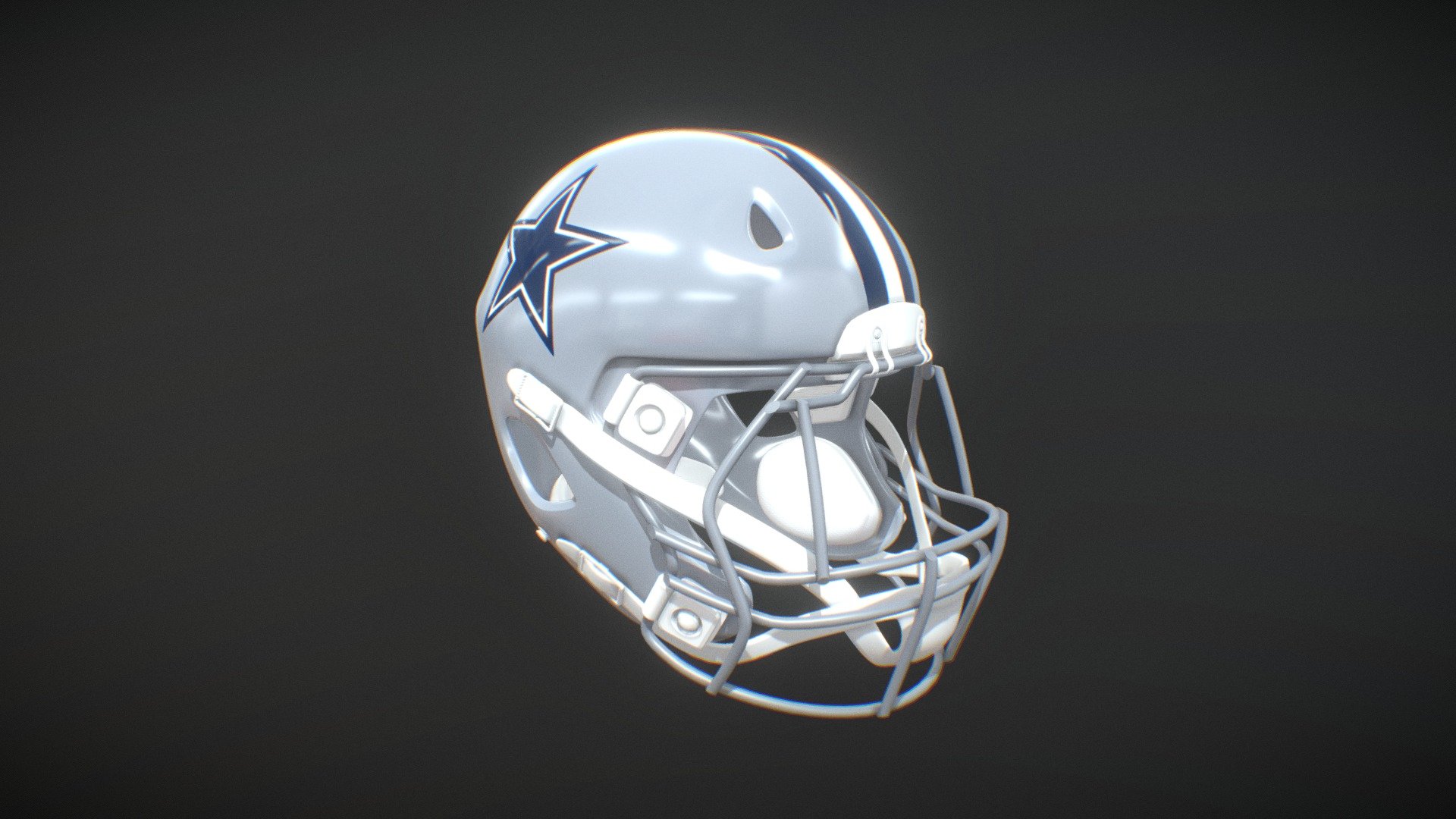 Dallas Cowboys Helmet model by Lone Star Studios [56c503f]