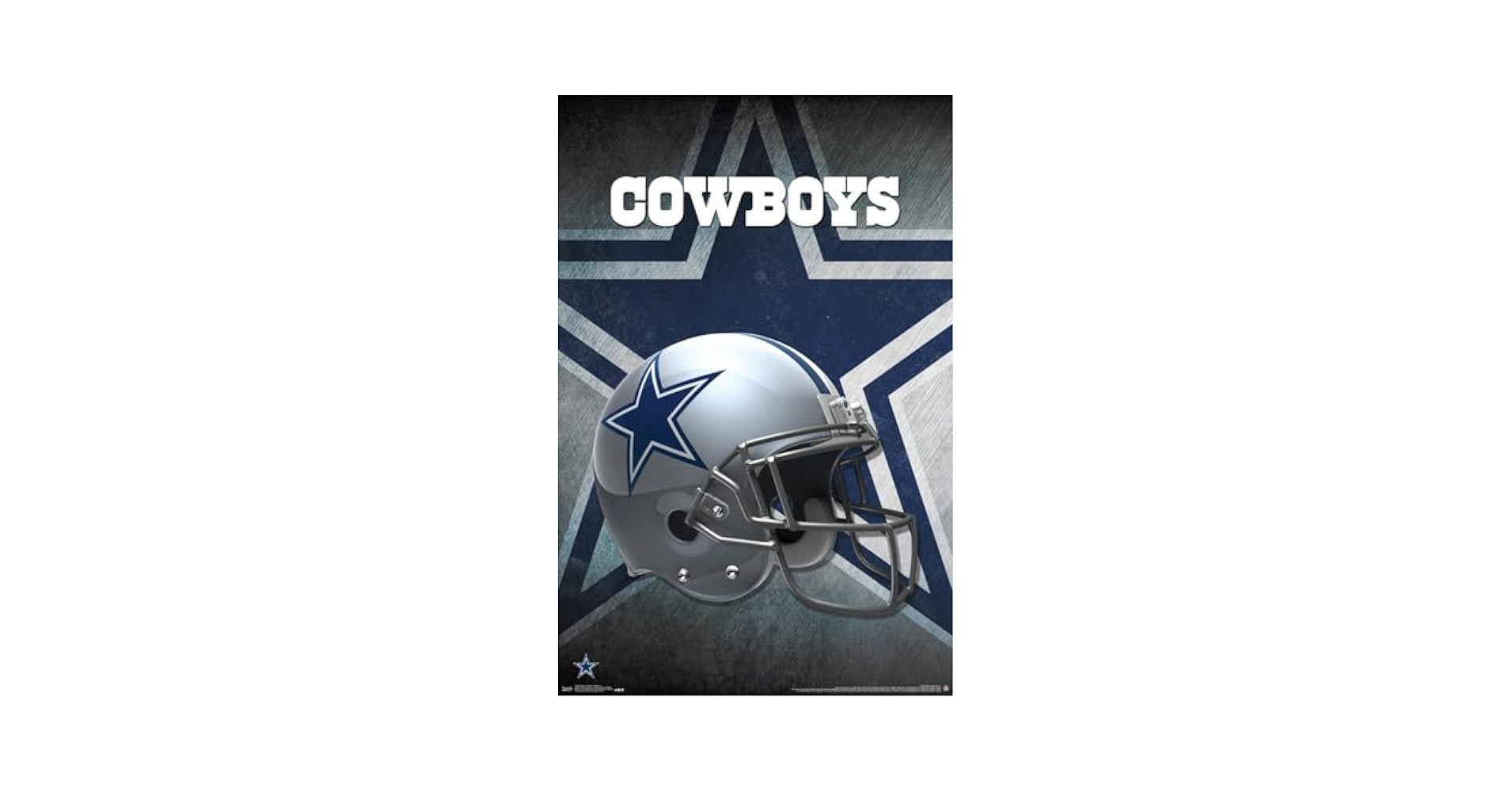 Trends International NFL Dallas Cowboys 16 Wall Poster, 19L x 13W, Premium Unframed Version: Posters & Prints