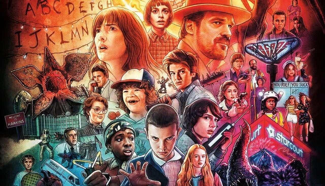 Netflix &ldquo;Stranger Things&rdquo; Peel and Stick Wallpaper Mural
