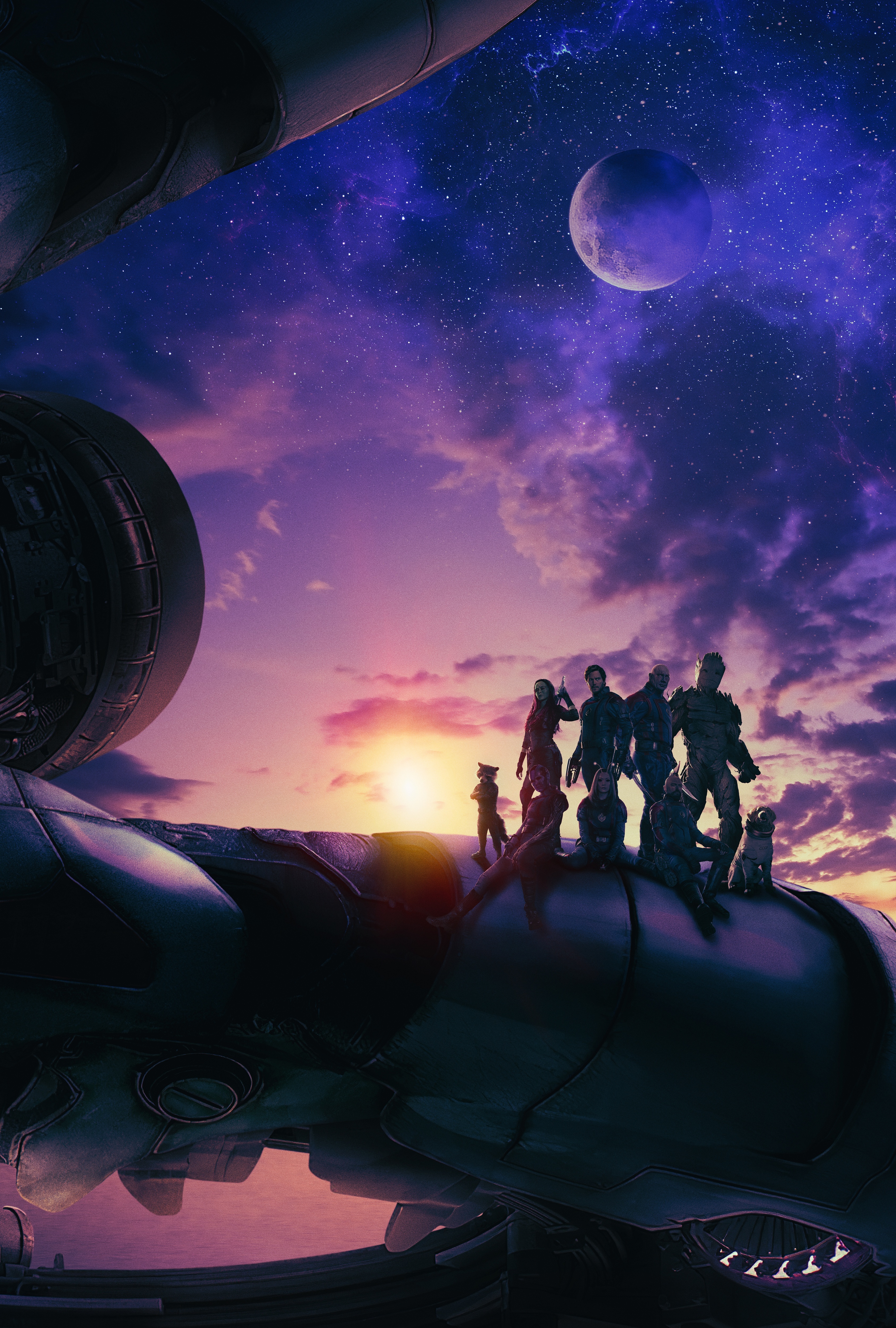 Hi Res 'Guardians Of The Galaxy Vol. 3' Textless Teaser Poster