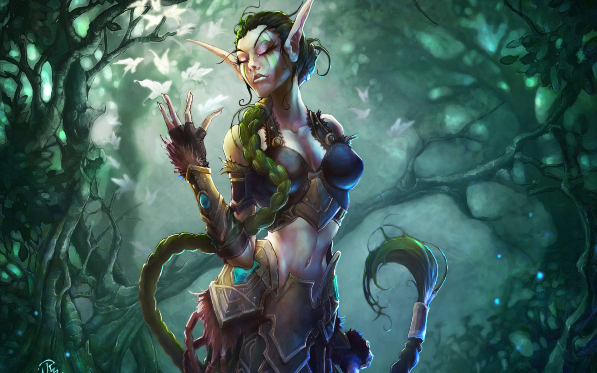fantasy, Games, Elf, Forest Wallpaper HD / Desktop and Mobile Background