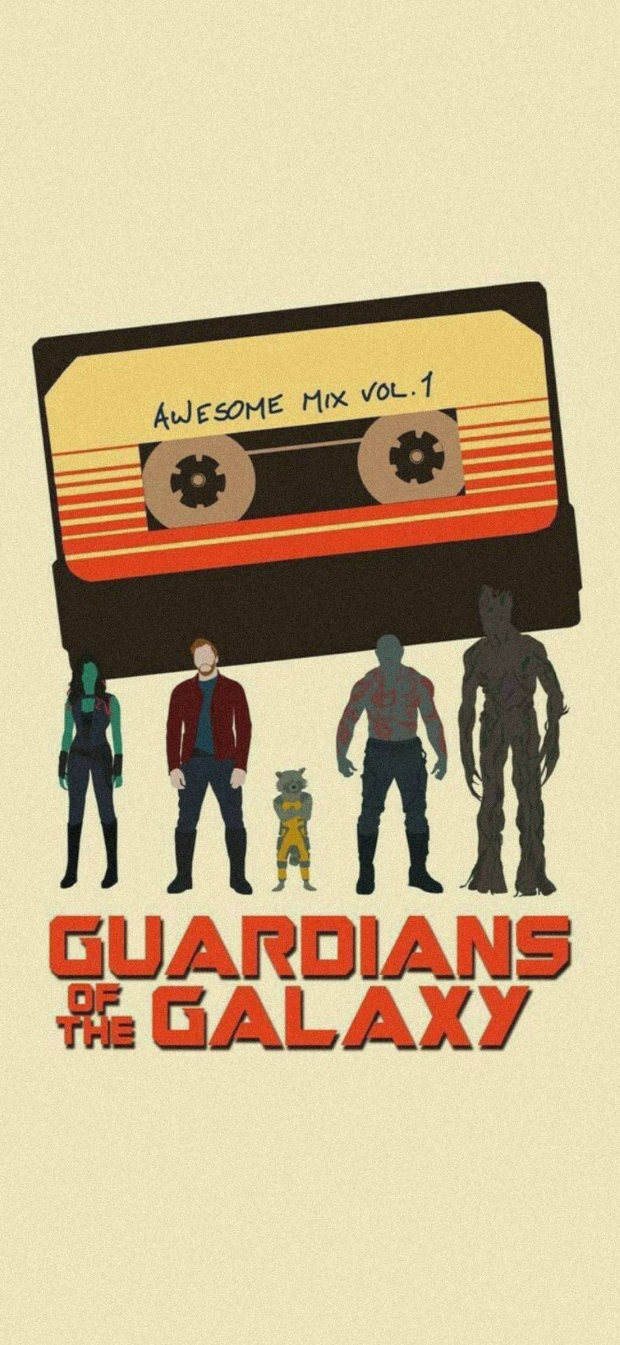 Download 4k Guardians Of The Galaxy Vintage Poster Wallpaper