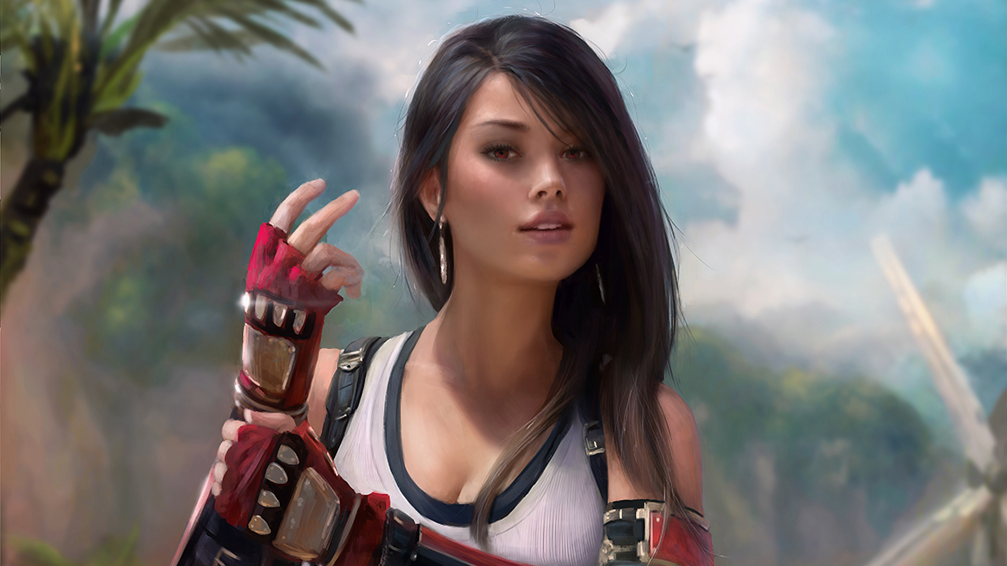 Tifa Lockhart Final Fantasy Game Artwork Wallpaper, HD Games Wallpaper, 4k Wallpaper, Image, Background, Photos and Picture