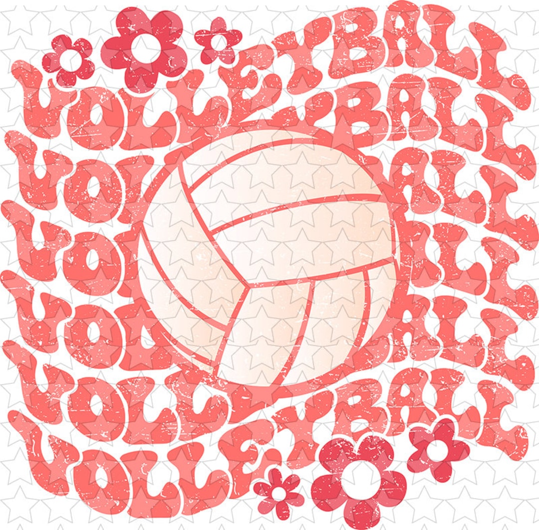 DTF TRANSFER 1131309 Volleyball Floral