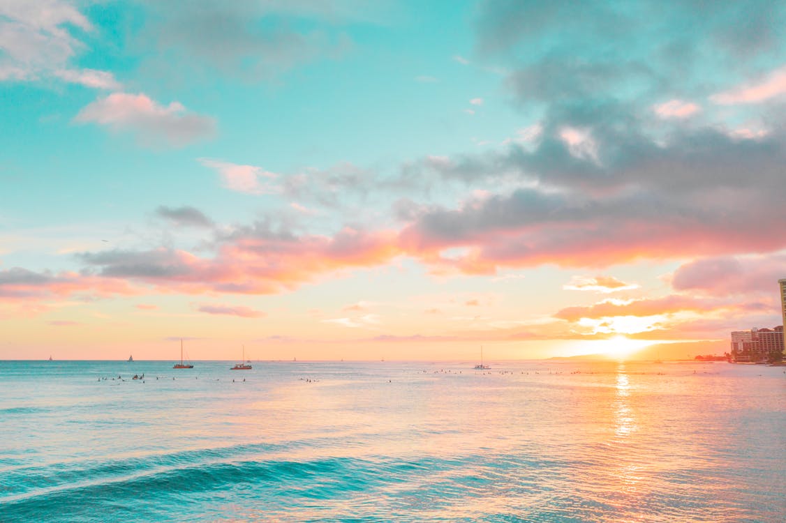 Beach Waves during Sunset · Free