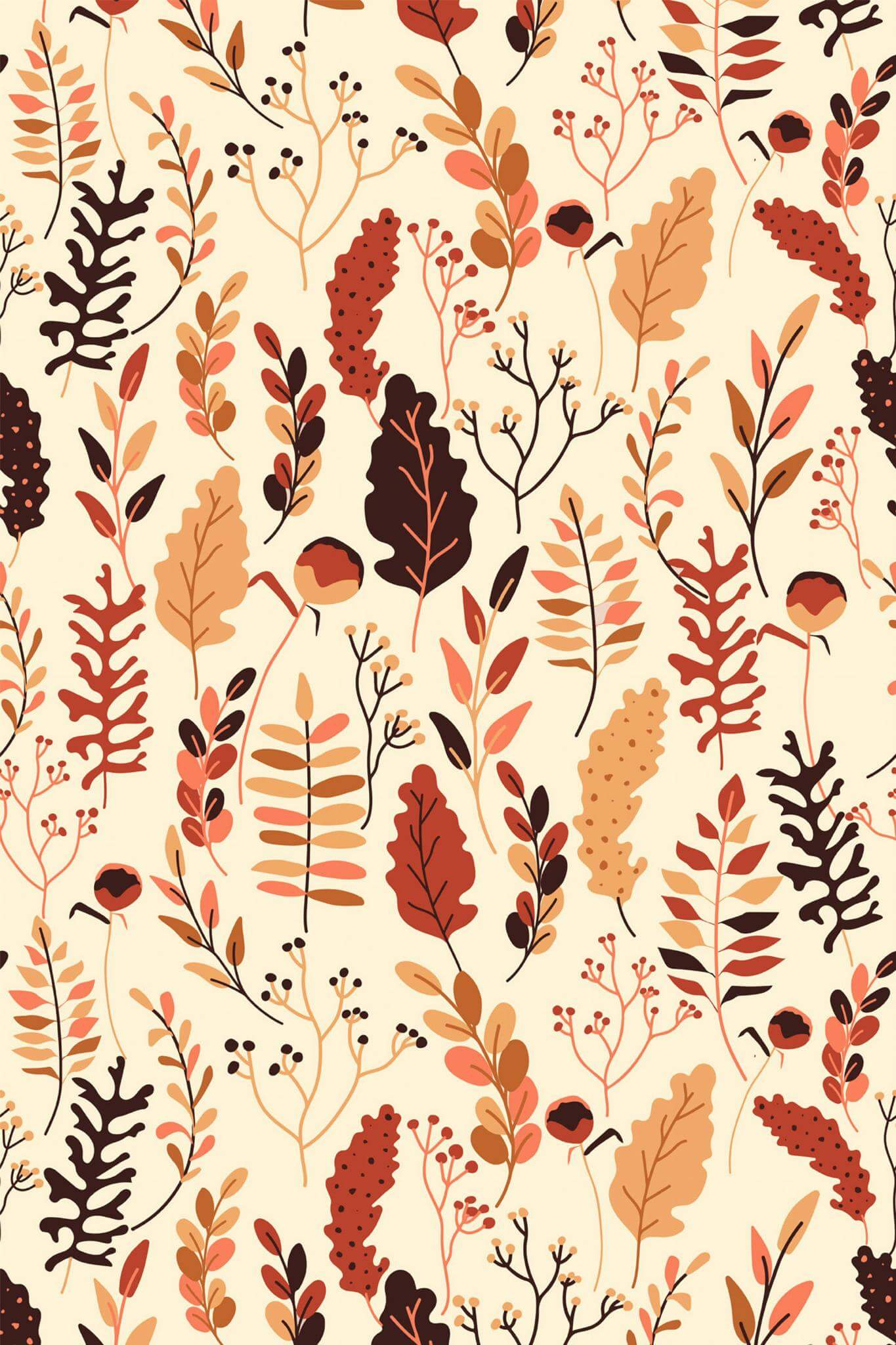 Neutral Autumn Peel And Stick Wallpaper Or Non Pasted