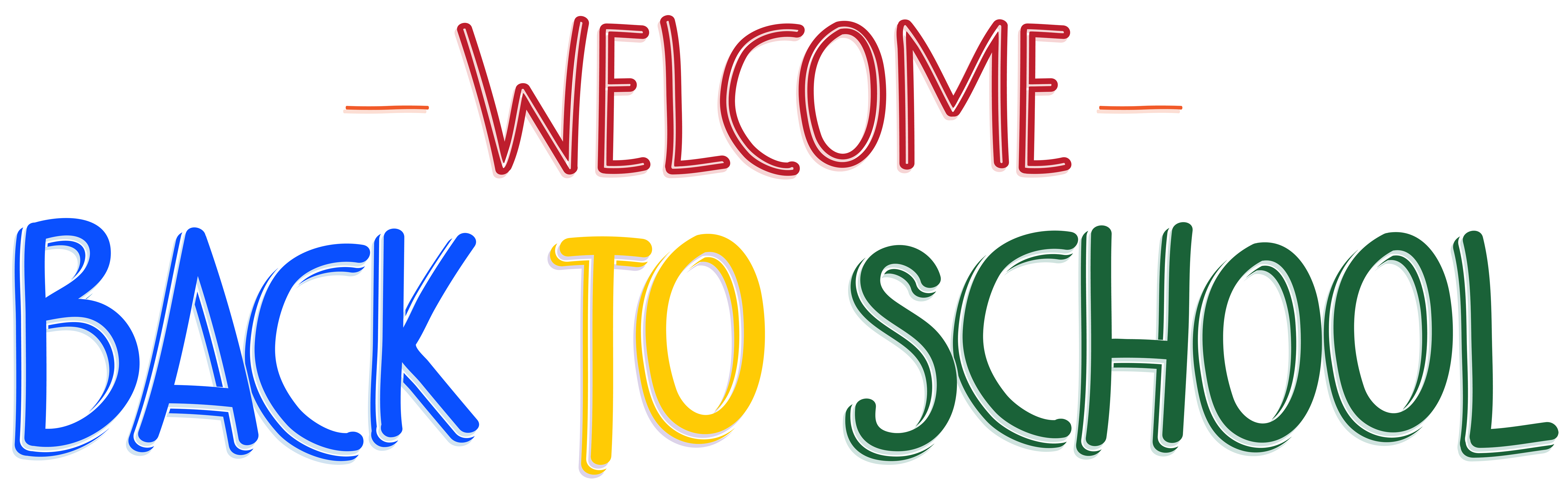 Welcome Back to School PNG Clip Art Image​-Quality Free Image and Transparent PNG Clipart