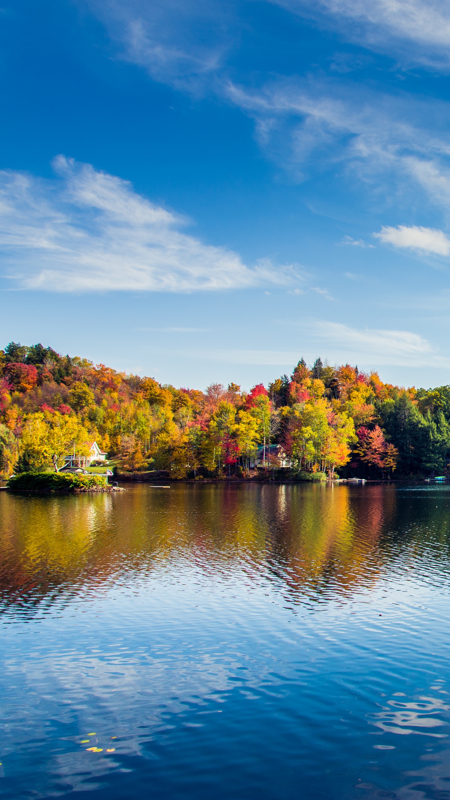 Greenwood Lake, Foliage, Autumn, Fall 4K UHD Wallpaper for UltraHD Desktop and TV, Widescreen and UltraWide Display, Smartphone and Tablet Devices