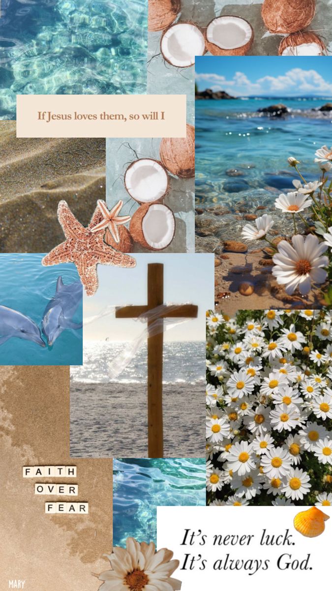 jesus centered beach background