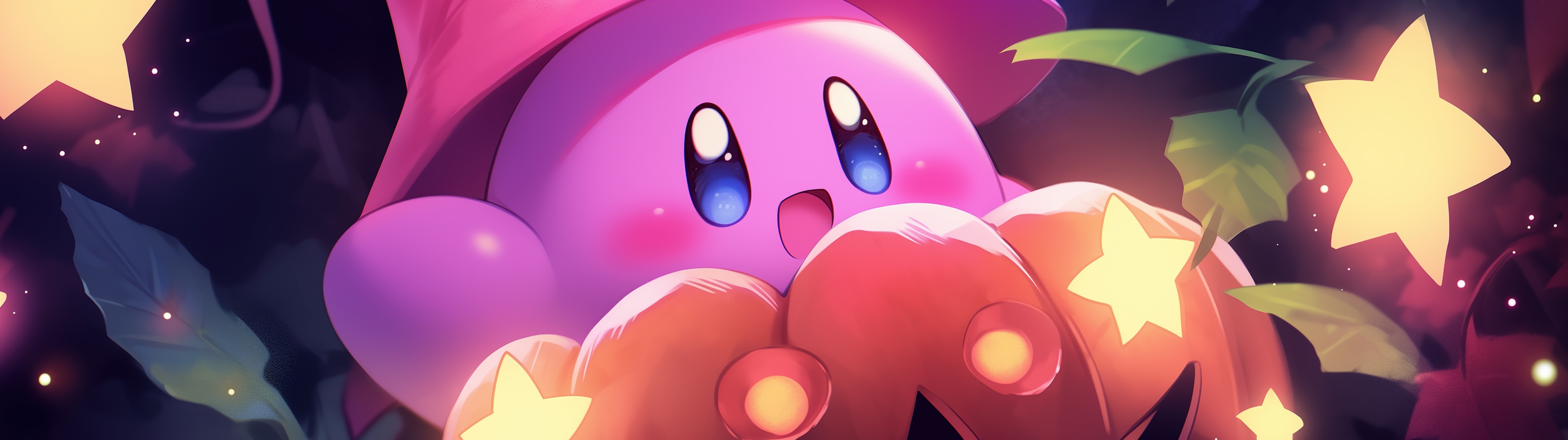Kirby Wallpaper 4K, Halloween Pumpkin
