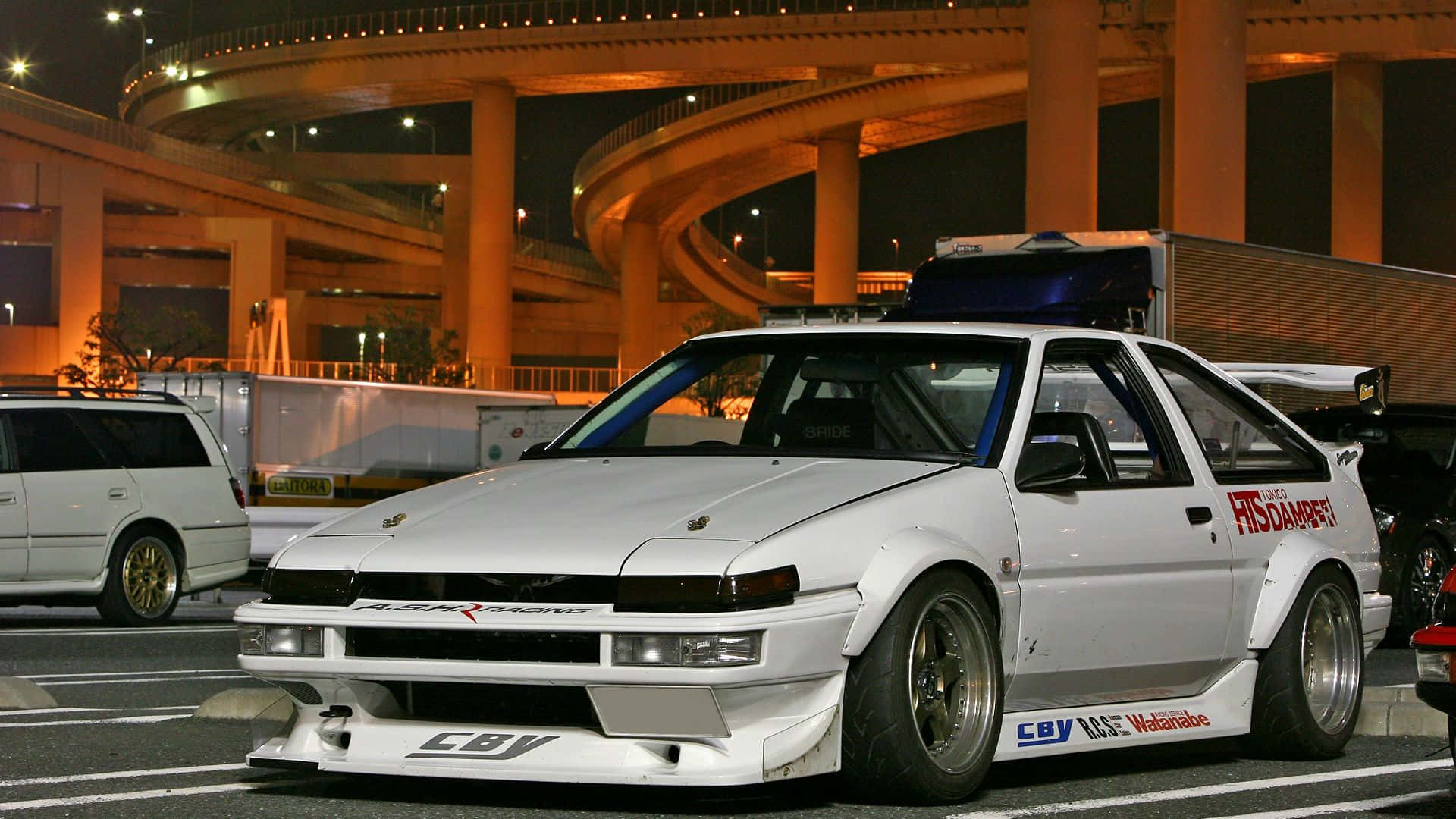 Download Toyota Corolla AE86: Iconic JDM Hatch Wallpaper