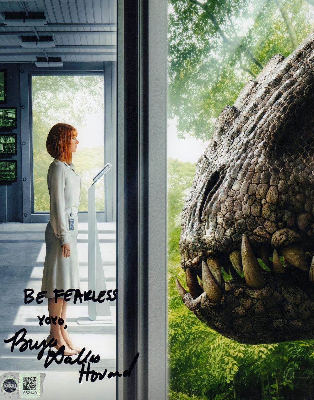 Bryce Dallas Howard as Claire Dearing in Jurassic World (SWAU) Signed