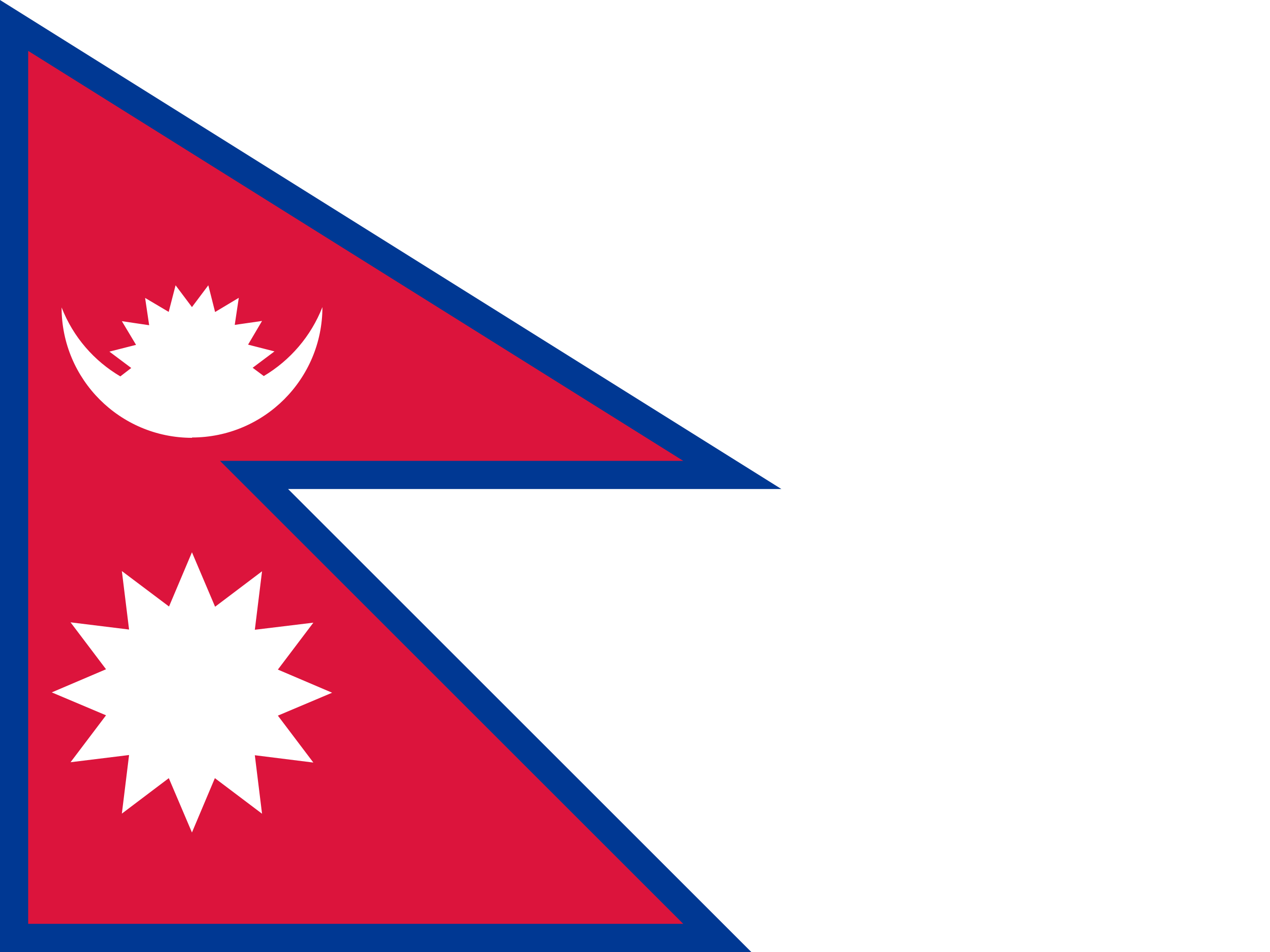 Flag Of Nepal (with Spacing, Aspect Ratio 4 3).svg